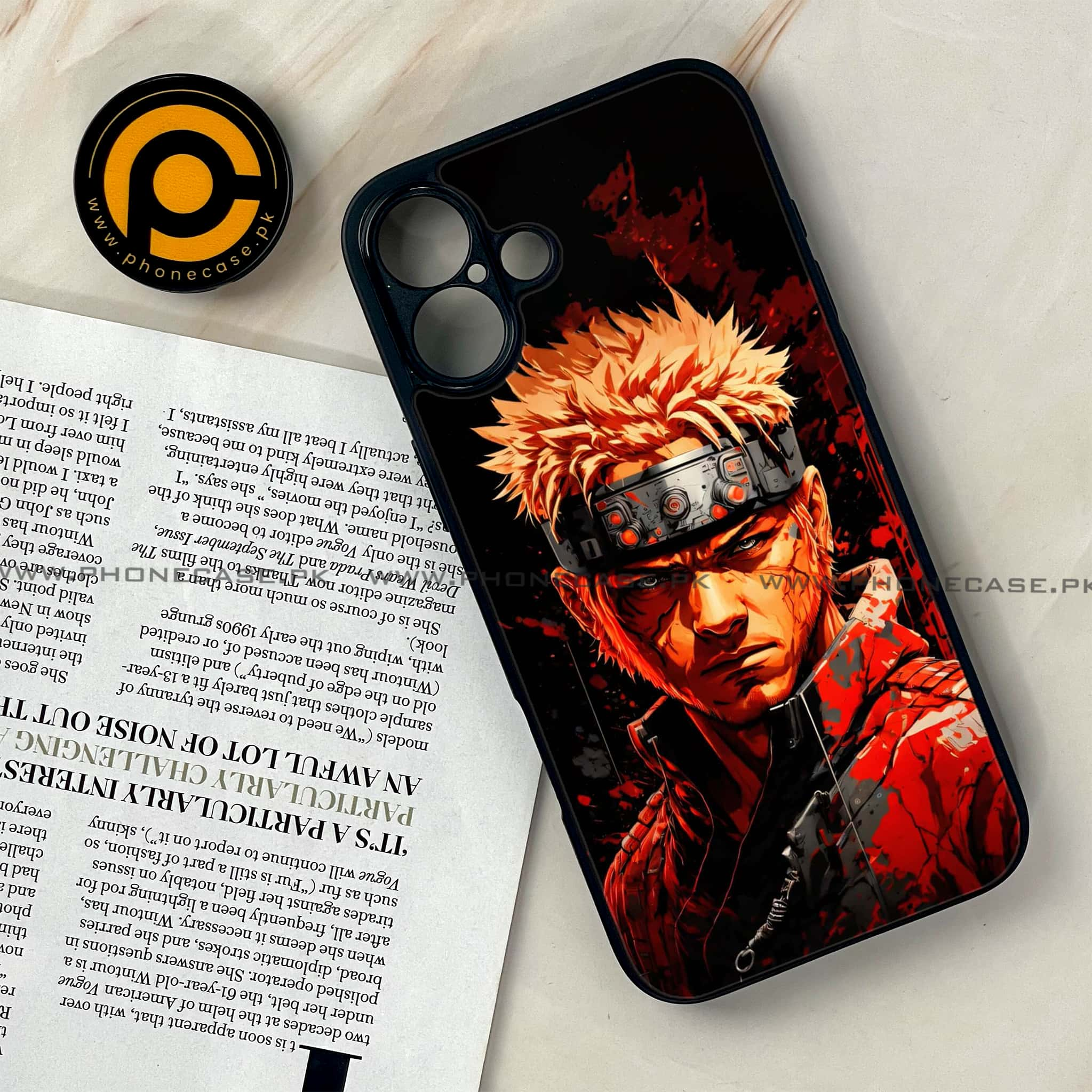 iPhone 16 - Anime 2.0 Series - Premium Printed Glass soft Bumper shock Proof Case