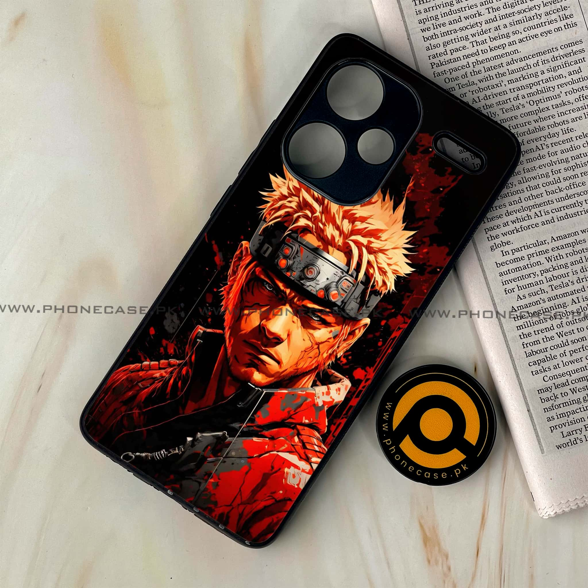 Redmi Note 13 Pro Plus 5G - Anime 2.0 Series - Premium Printed Glass soft Bumper shock Proof Case