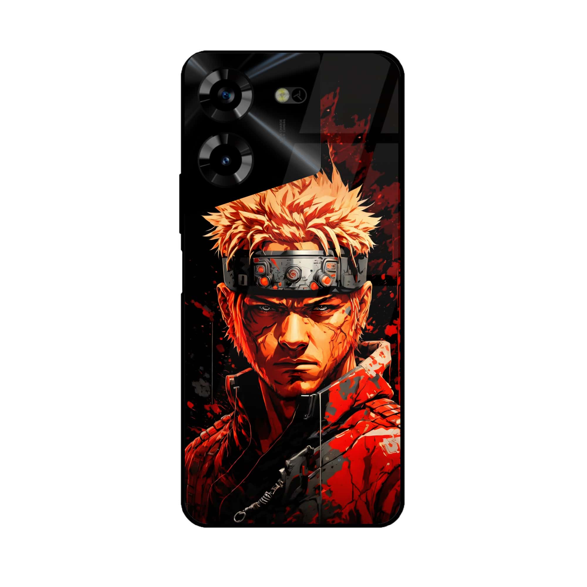 Tecno Pova 5 Pro - Anime 2.0 Series - Premium Printed Glass soft Bumper shock Proof Case