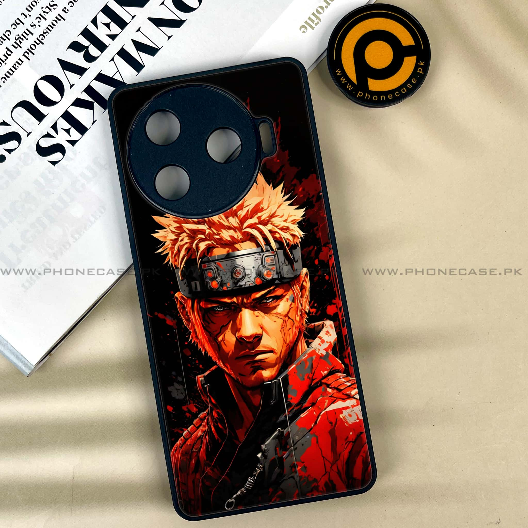 Tecno Camon 30 Pro - Anime 2.0 Series - Premium Printed Glass soft Bumper shock Proof Case