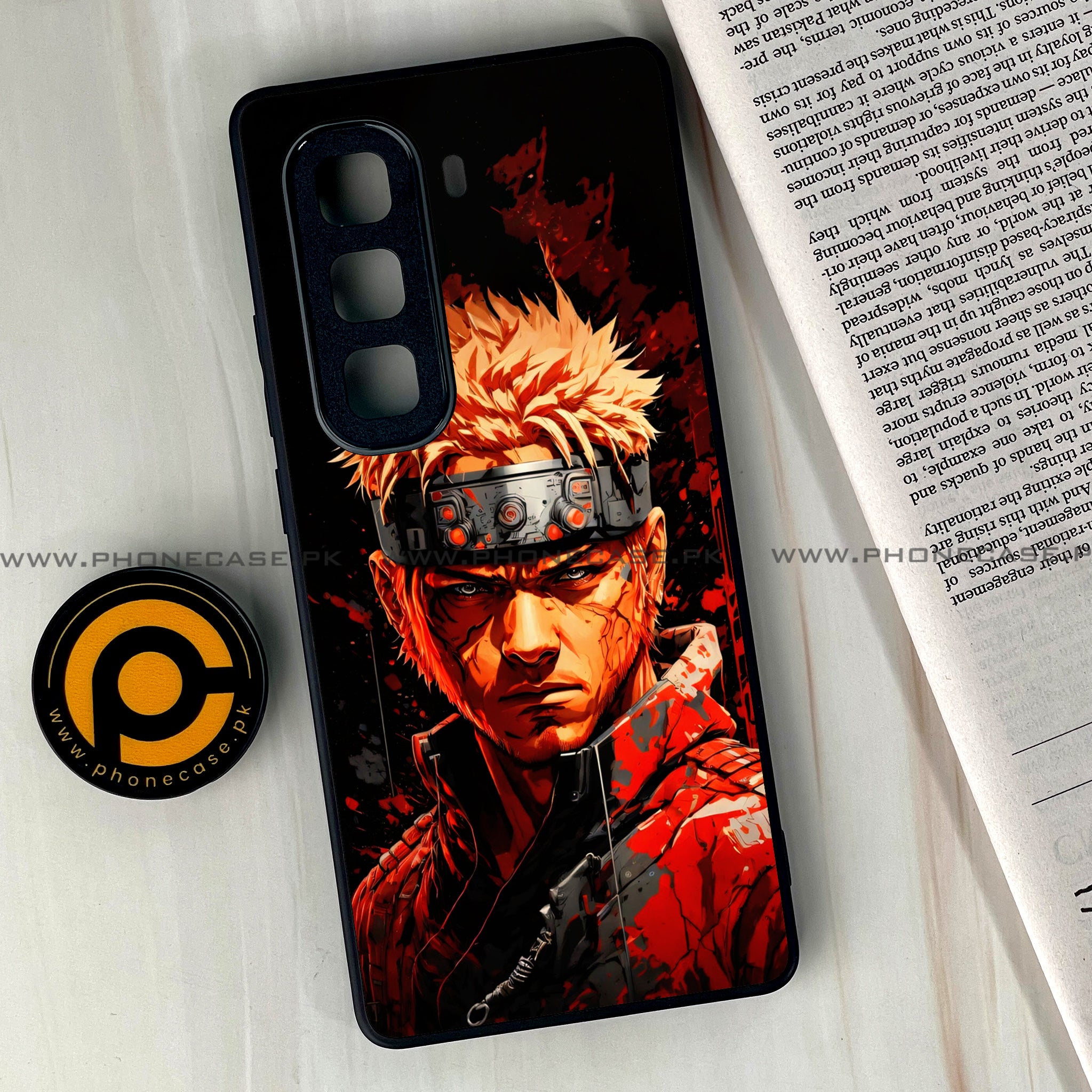 Infinix Hot 50 Pro Plus - Anime 2.0 Series - Premium Printed Glass soft Bumper shock Proof Case