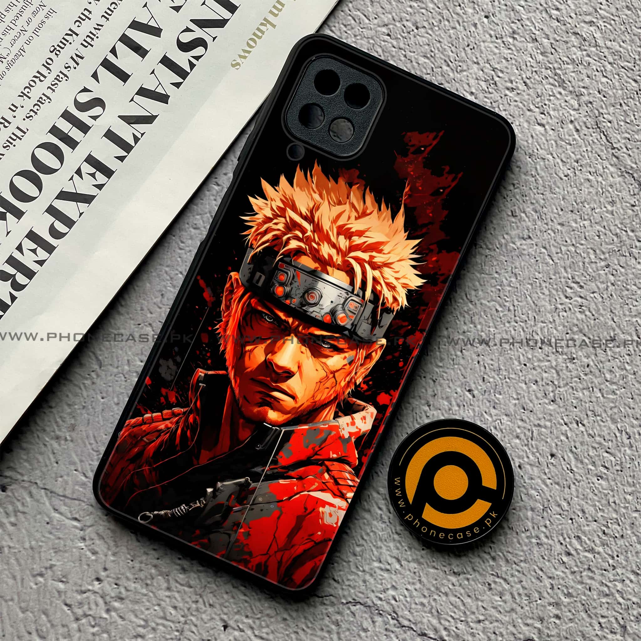 Samsung Galaxy A12 / A12 Nacho - Anime 2.0 Series - Premium Printed Glass soft Bumper shock Proof Case