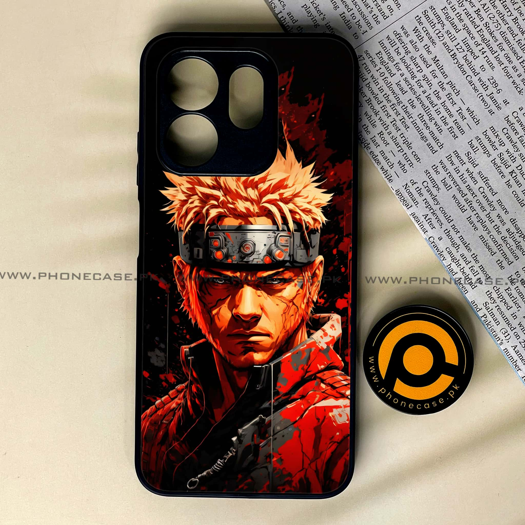 Infinix Hot 50i - Anime 2.0 Series - Premium Printed Glass soft Bumper shock Proof Case