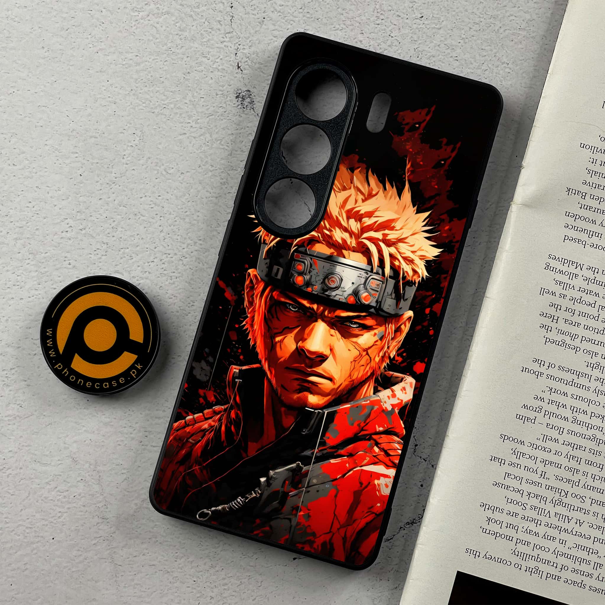 Tecno Camon 40 - Anime 2.0 Series - Premium Metal Printed Soft Bumper Shockproof Case