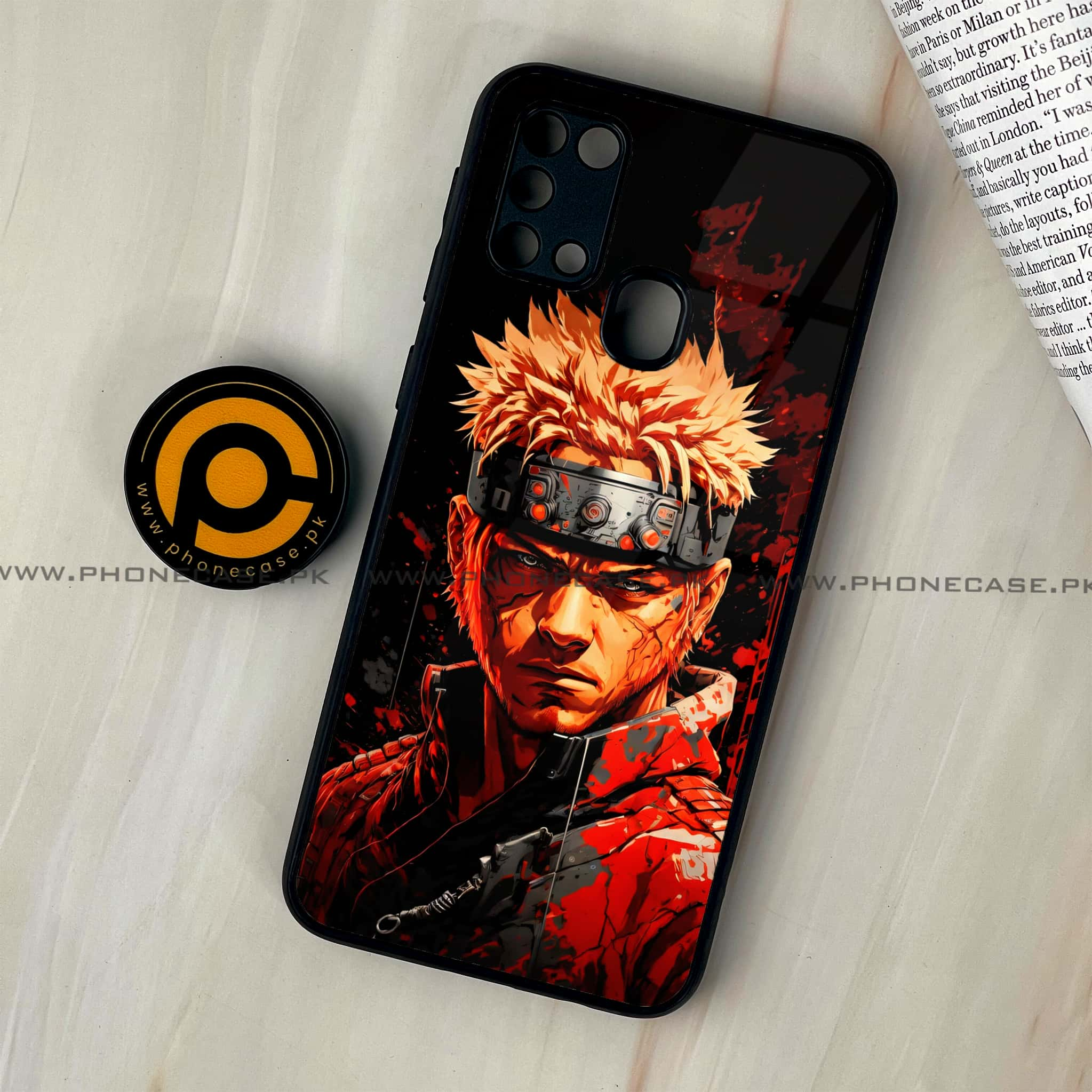 Galaxy M31 - Anime 2.0 Series - Premium Printed Glass soft Bumper shock Proof Case