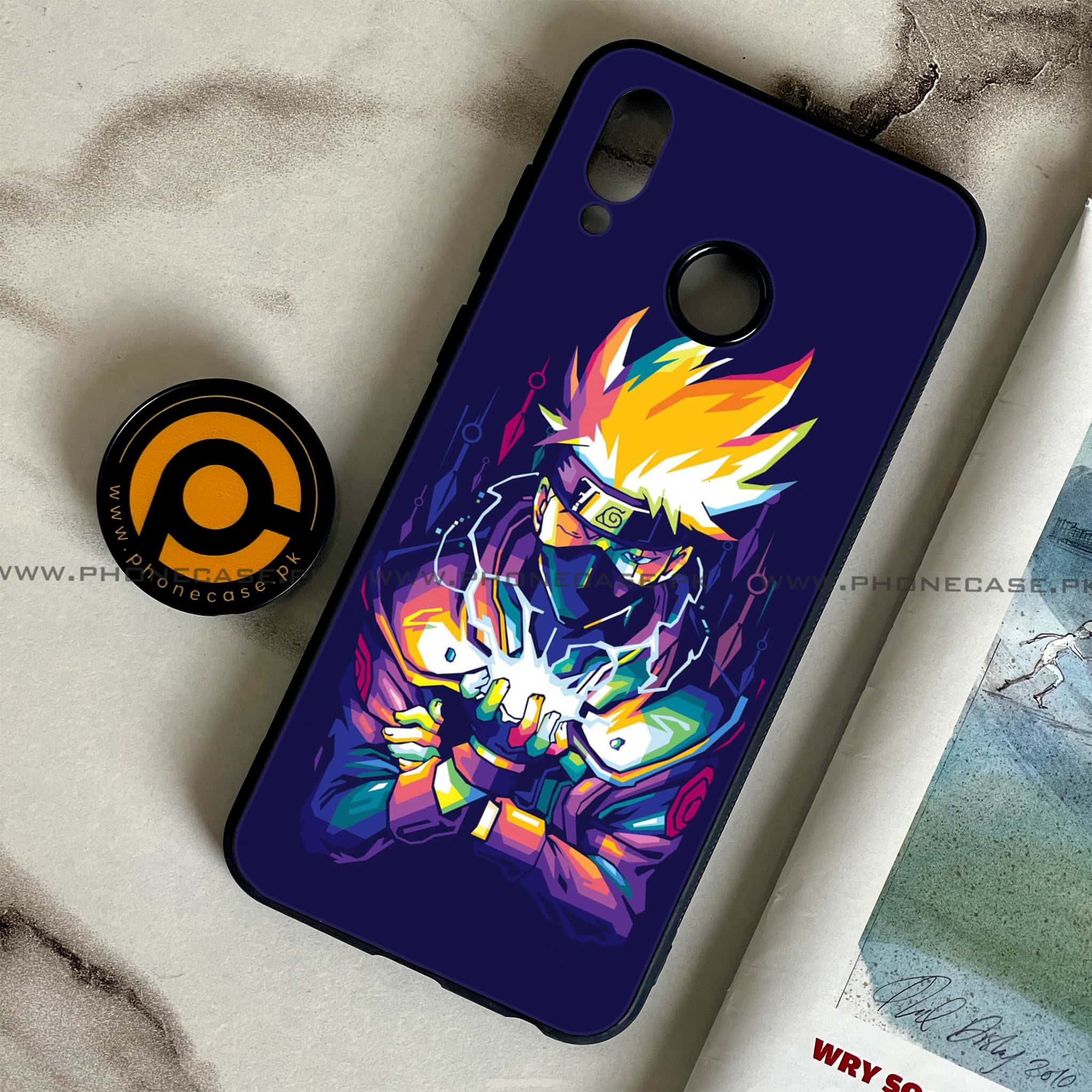 Huawei Honor Play - Anime 2.0 Series - Premium Printed Glass soft Bumper shock Proof Case