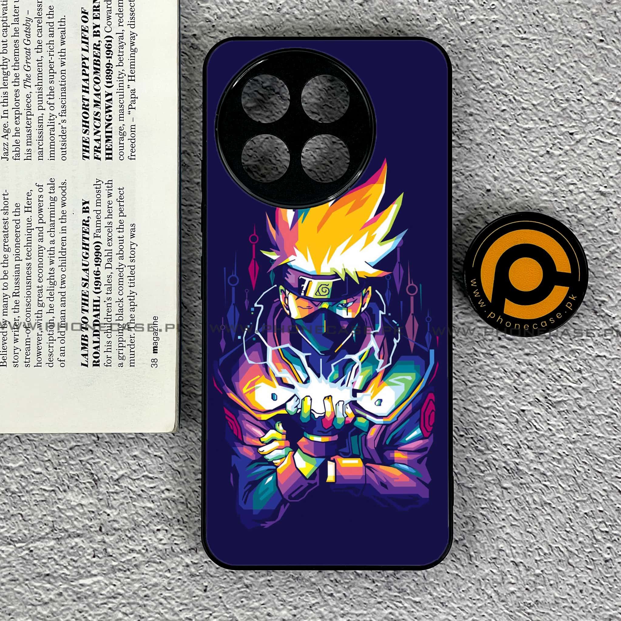 Tecno Spark 30 Pro - Anime Series - Premium Printed Glass soft Bumper shock Proof Case