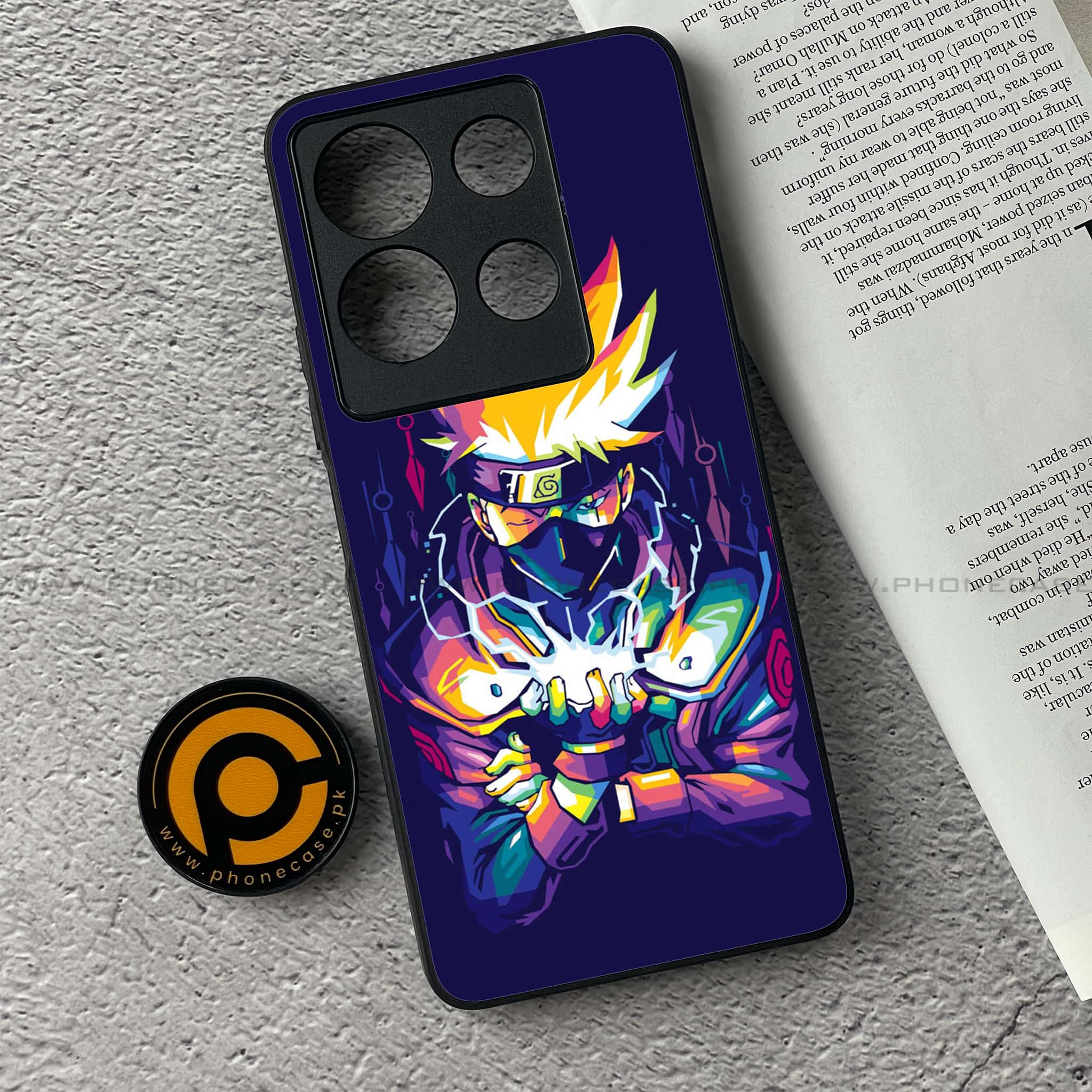 Infinix Note 30 - Anime 2.0 Series - Premium Printed Glass soft Bumper shock Proof Case