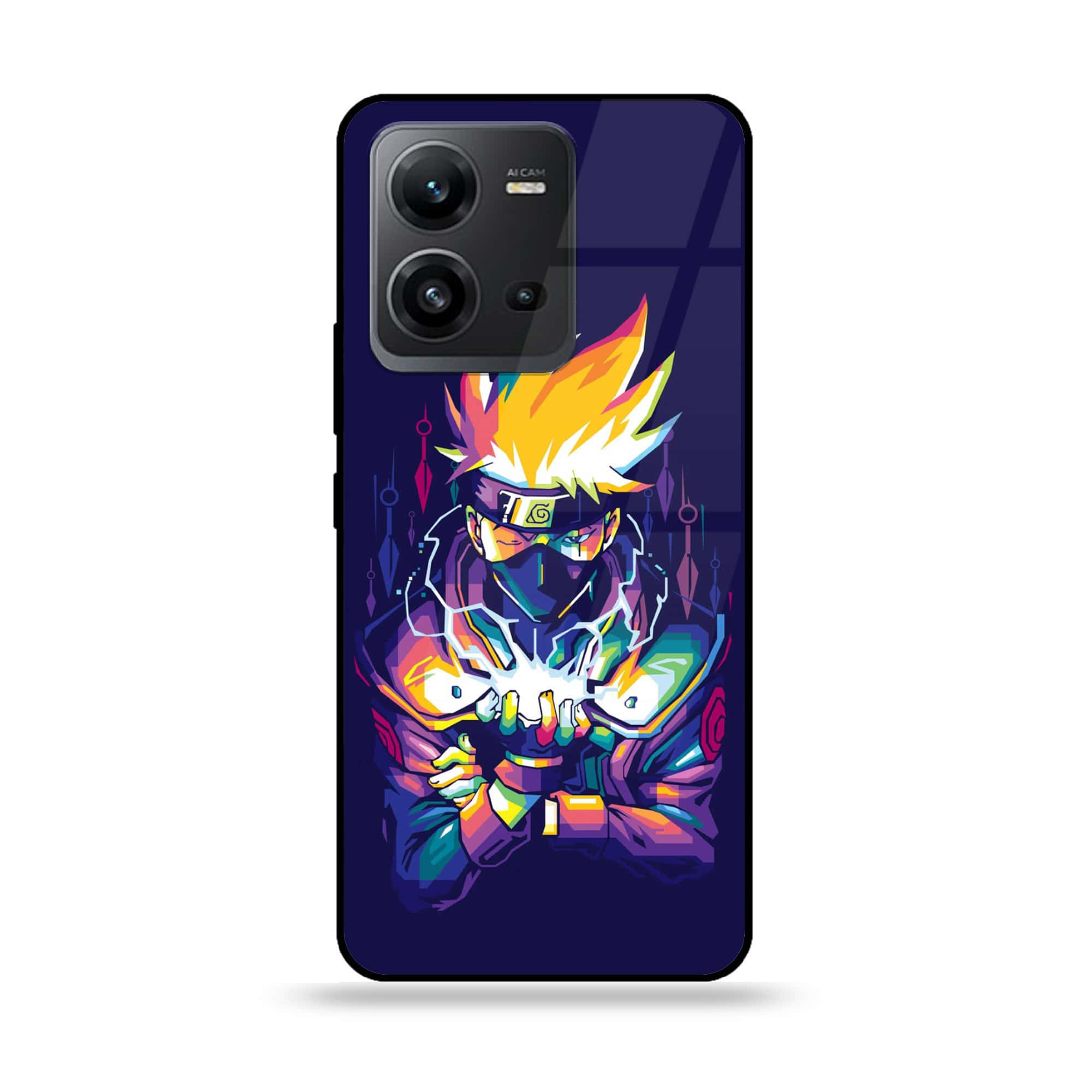 Vivo V25e  - Anime 2.0 Series - Premium Printed Glass soft Bumper shock Proof Case