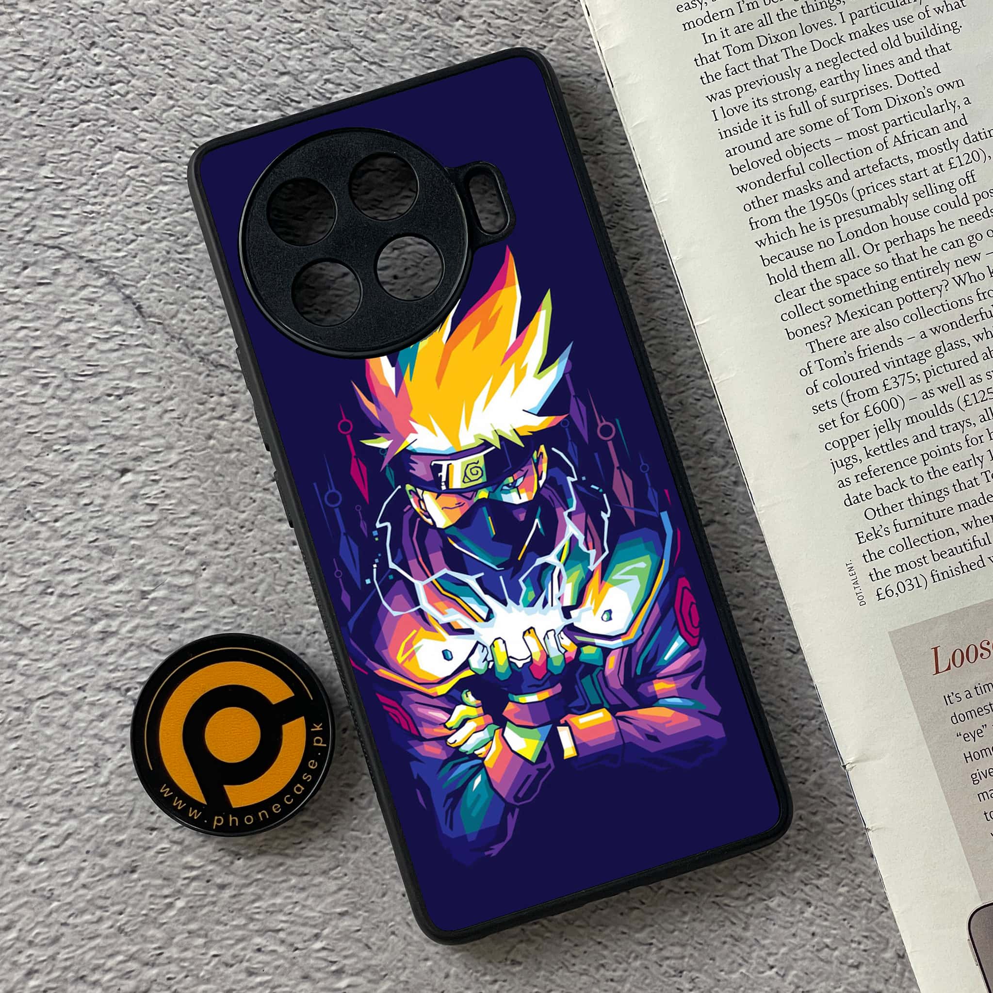 Tecno Spark 20 pro plus - Anime 2.0 Series - Premium Metal Printed soft Bumper shock Proof Case