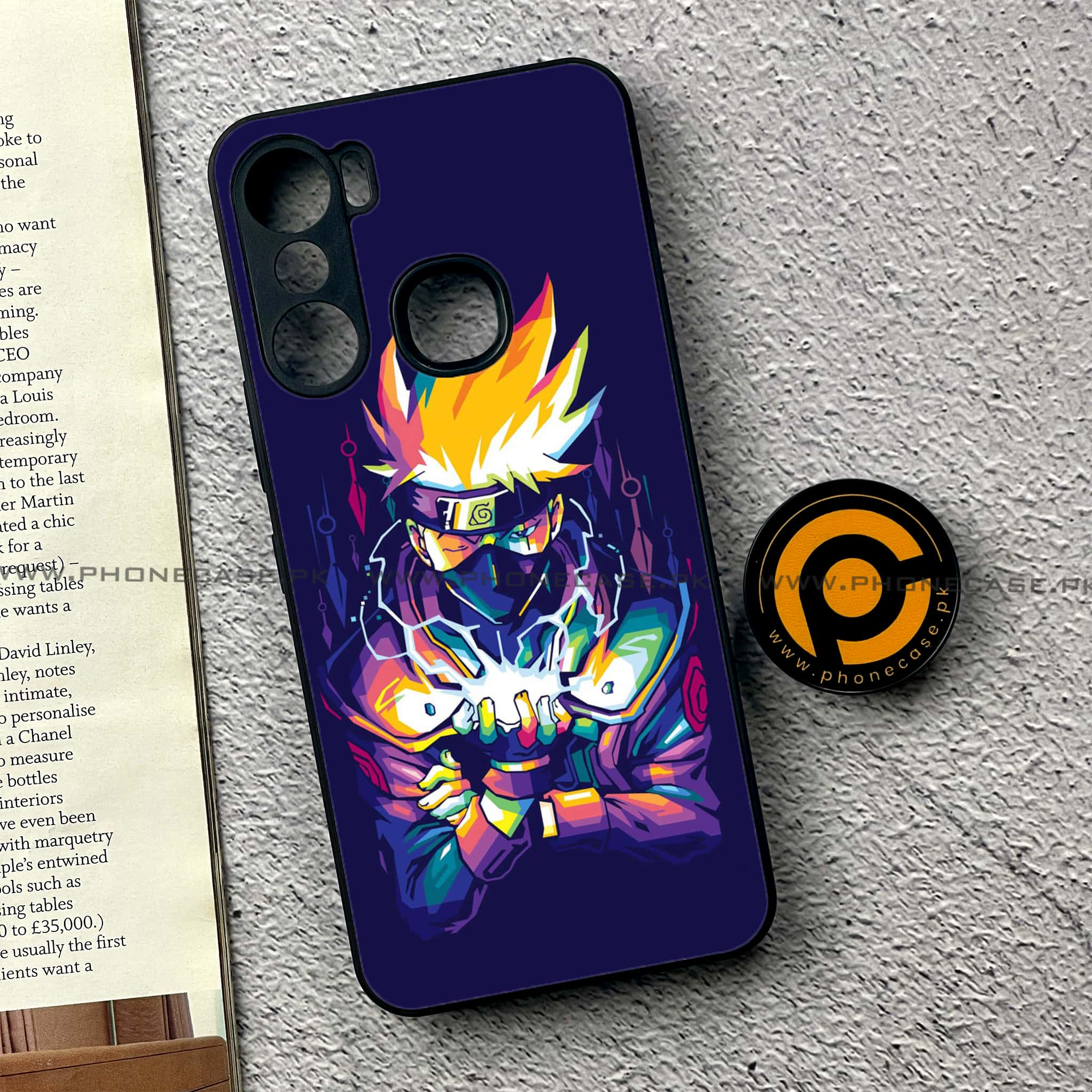 Infinix Hot 12 Pro - Anime 2.0 Series - Premium Printed Glass soft Bumper shock Proof Case