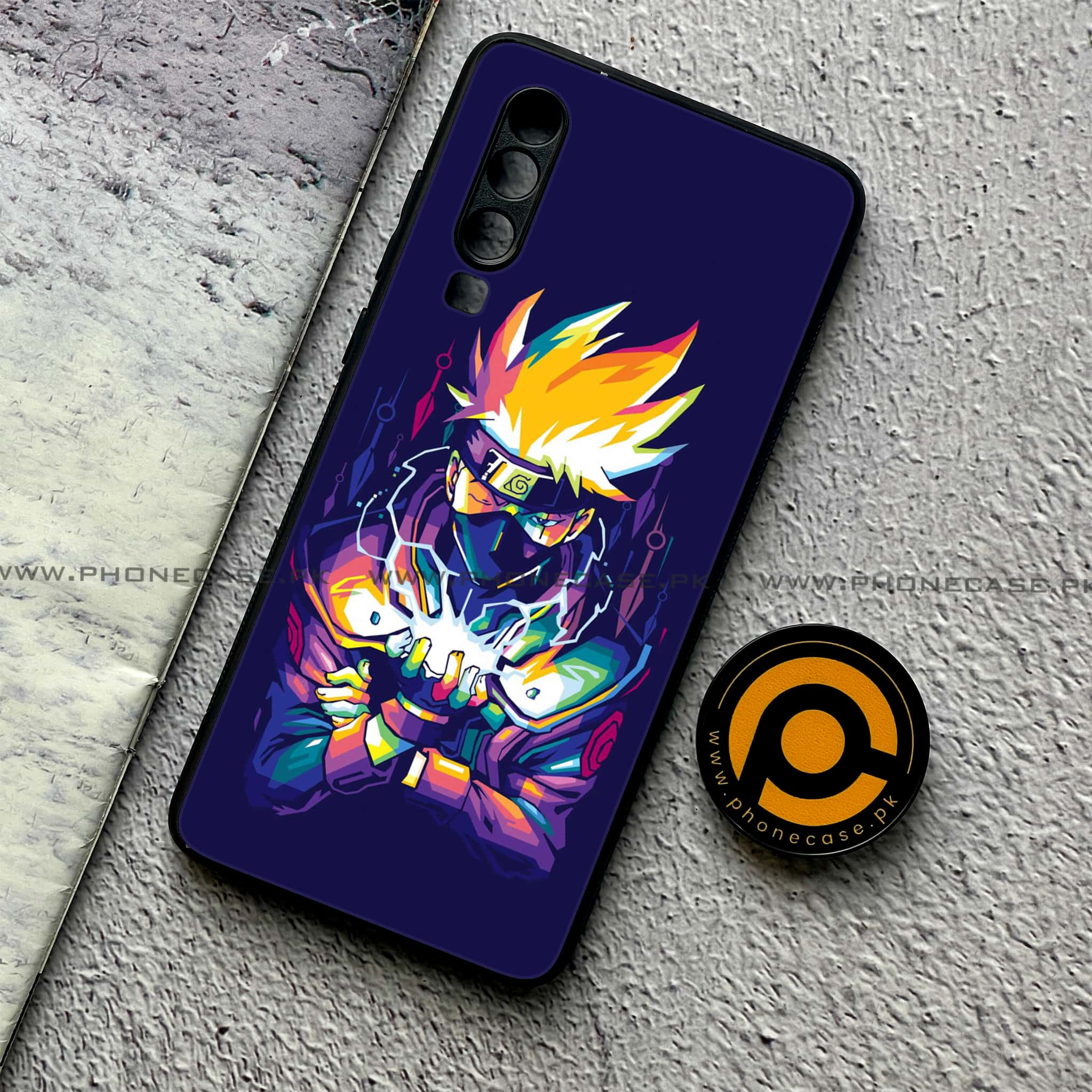 Huawei P30 - Anime 2.0 Series - Premium Printed Glass soft Bumper shock Proof Case