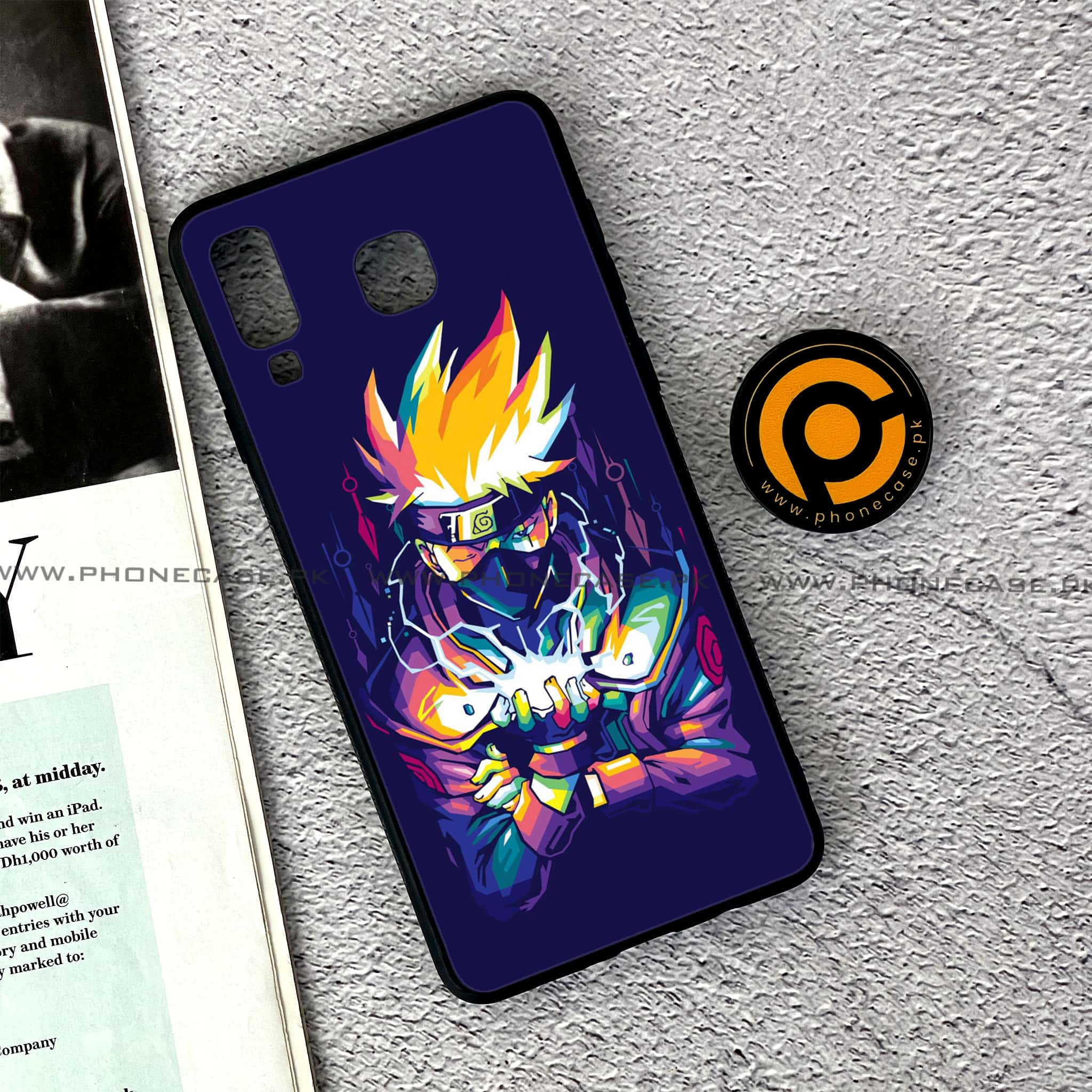 Samsung Galaxy A8 Star(A9 Star) - Anime 2.0 Series - Premium Printed Glass soft Bumper shock Proof Case