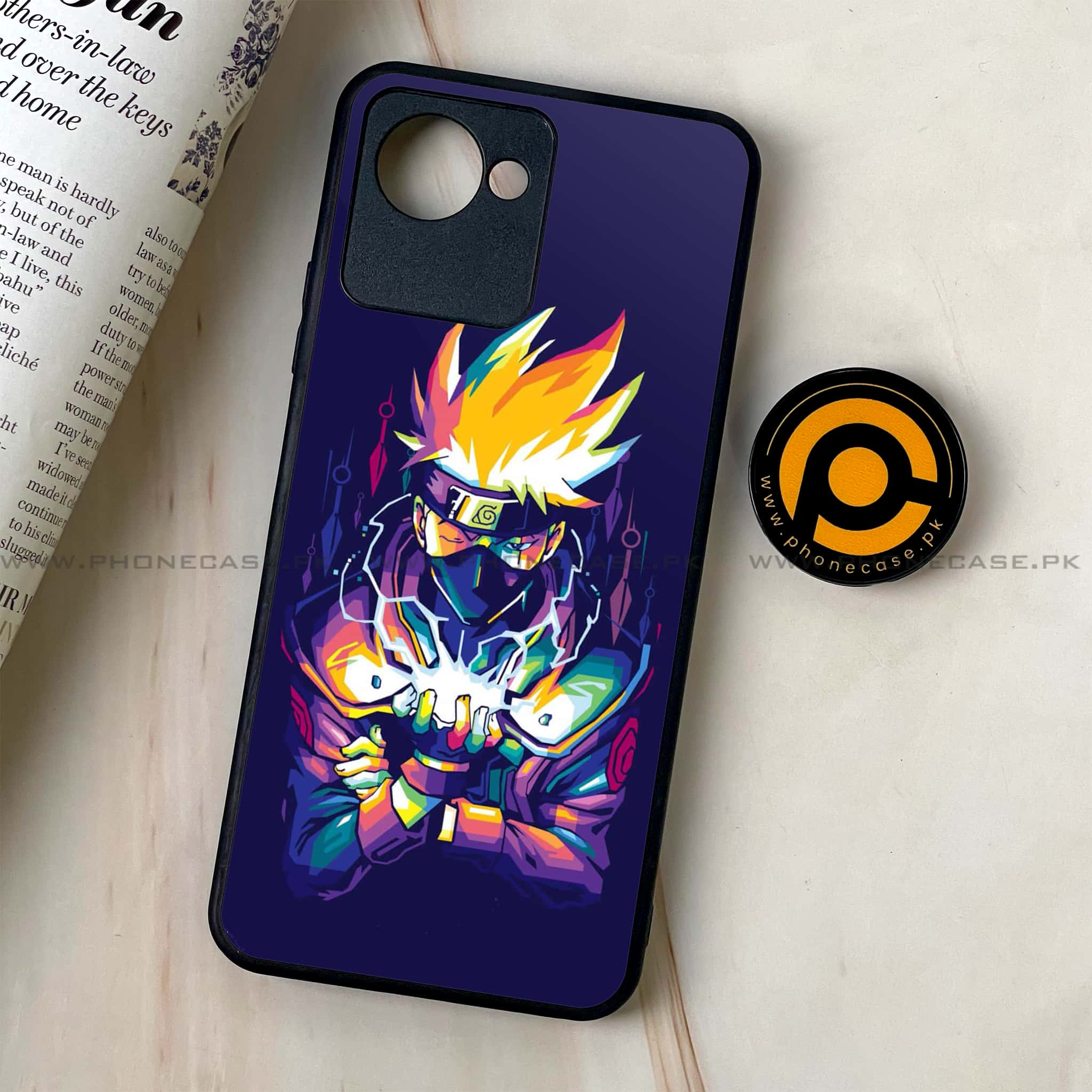 Realme C30 - Anime 2.0 Series - Premium Printed Glass soft Bumper shock Proof Case