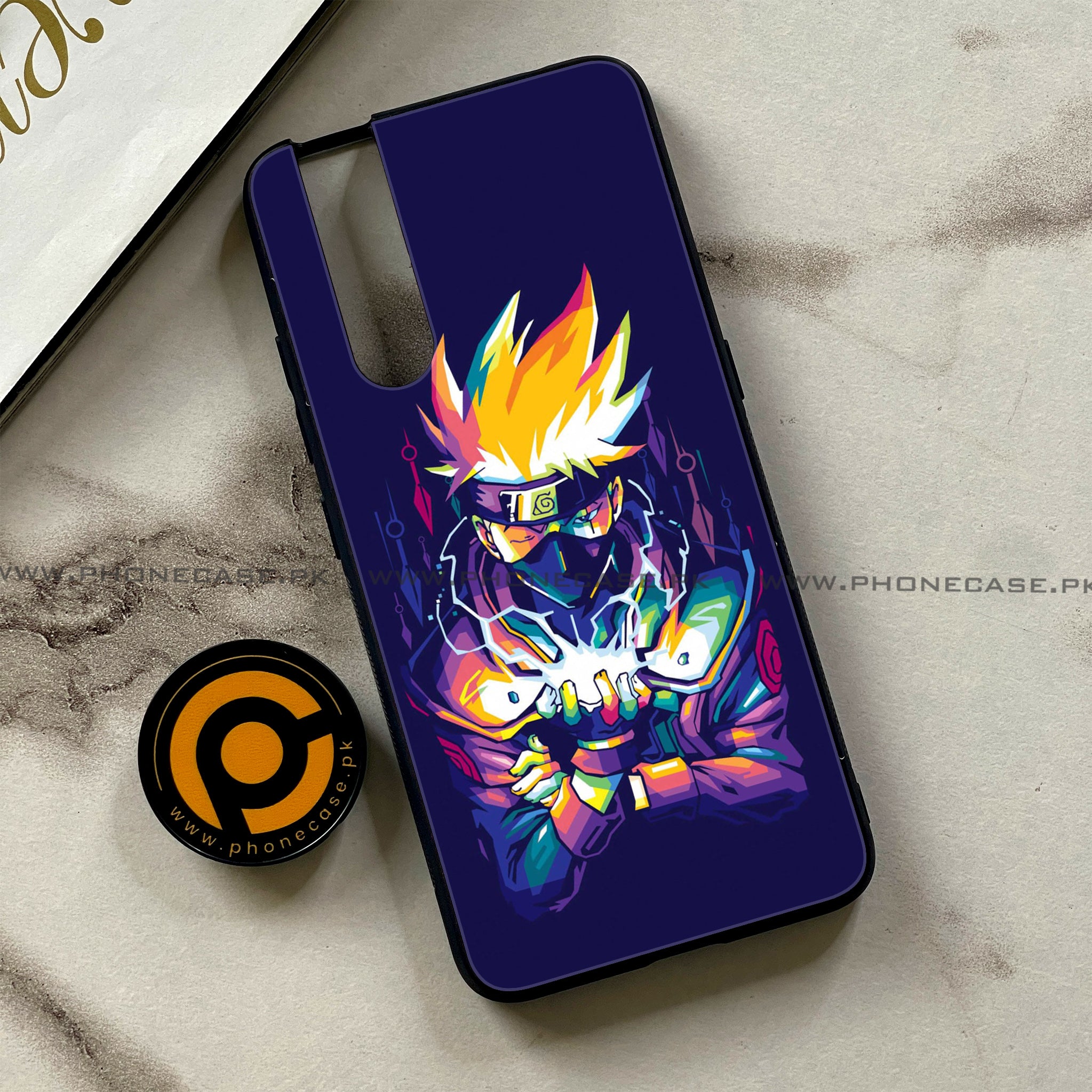 Vivo V15 Pro - Anime 2.0 Series - Premium Printed Glass soft Bumper shock Proof Case