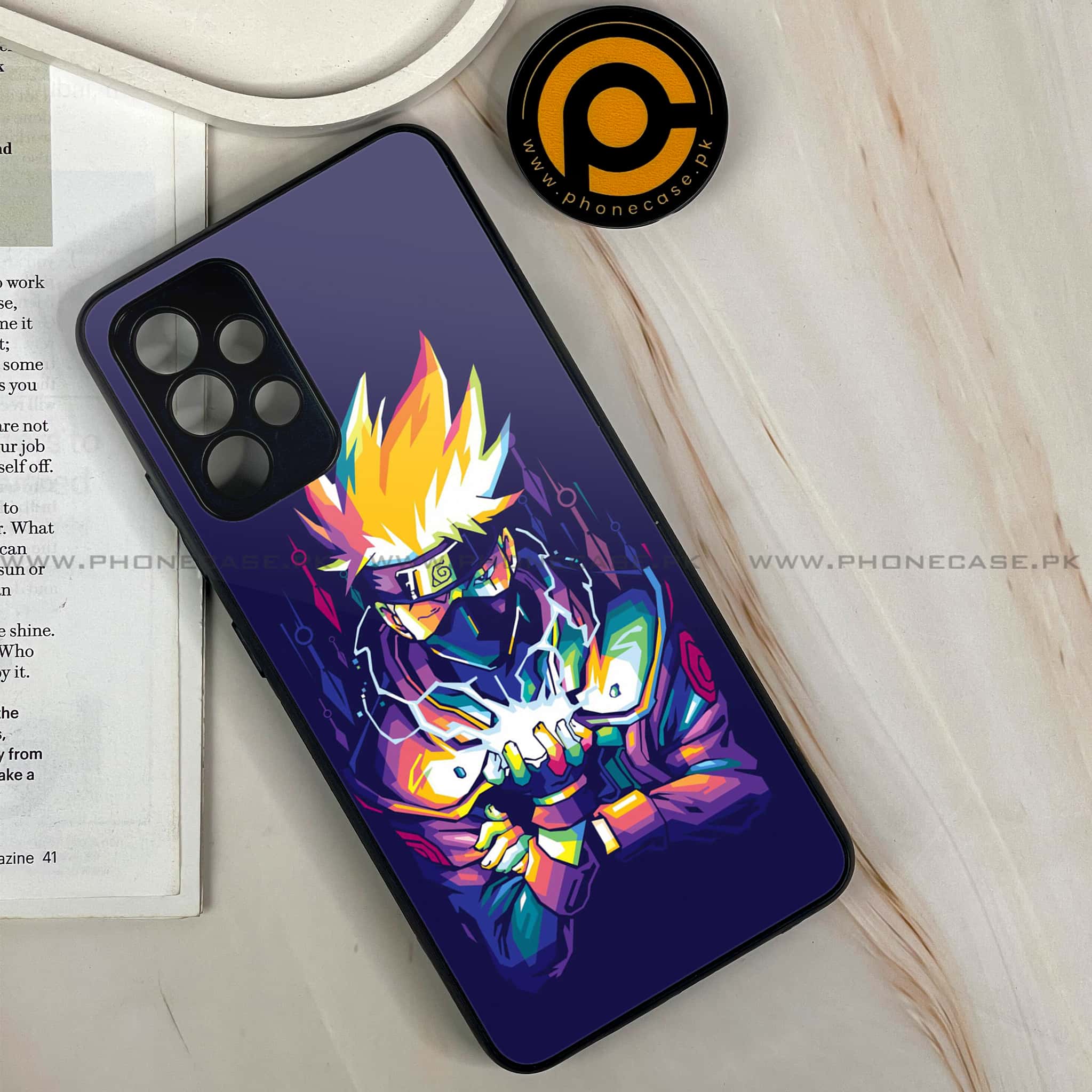 Galaxy A32 - Anime 2.0 Series - Premium Printed Glass soft Bumper shock Proof Case