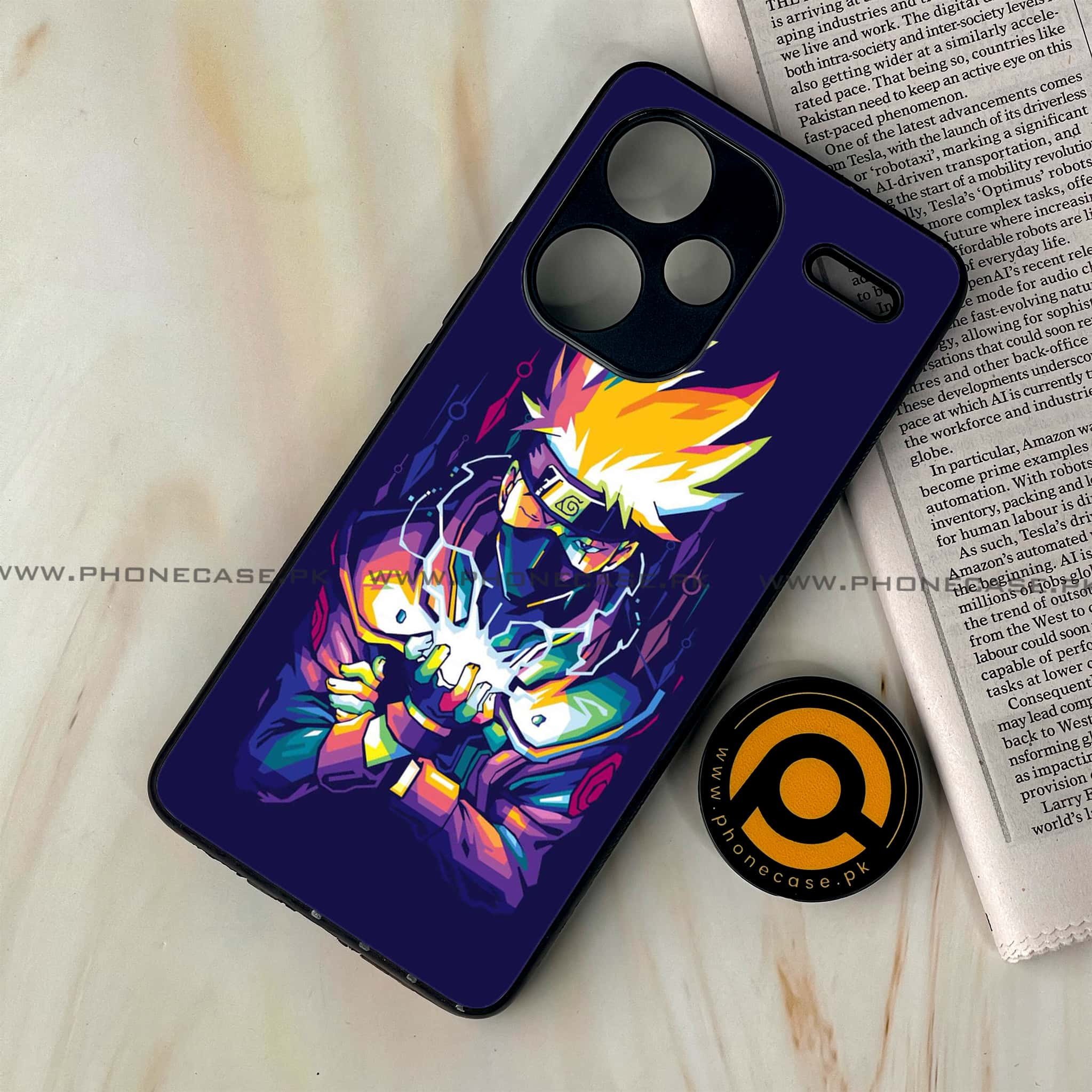 Redmi Note 13 Pro Plus 5G - Anime 2.0 Series - Premium Printed Glass soft Bumper shock Proof Case