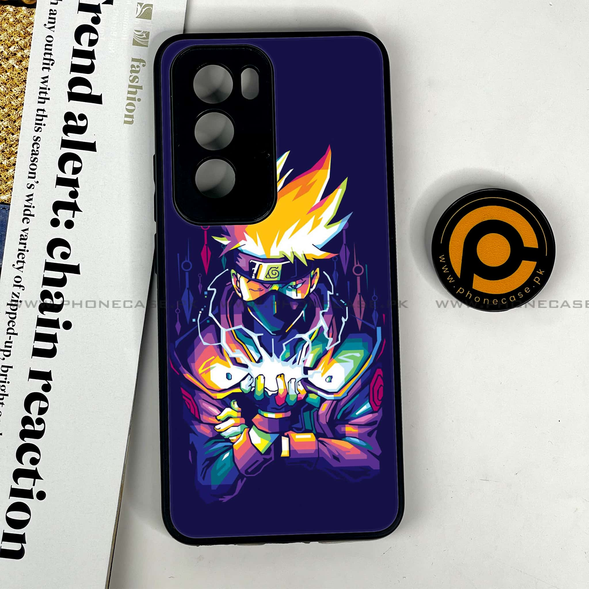 Oppo Reno 12 5G - Anime 2.0 Series - Premium Printed Glass soft Bumper shock Proof Case