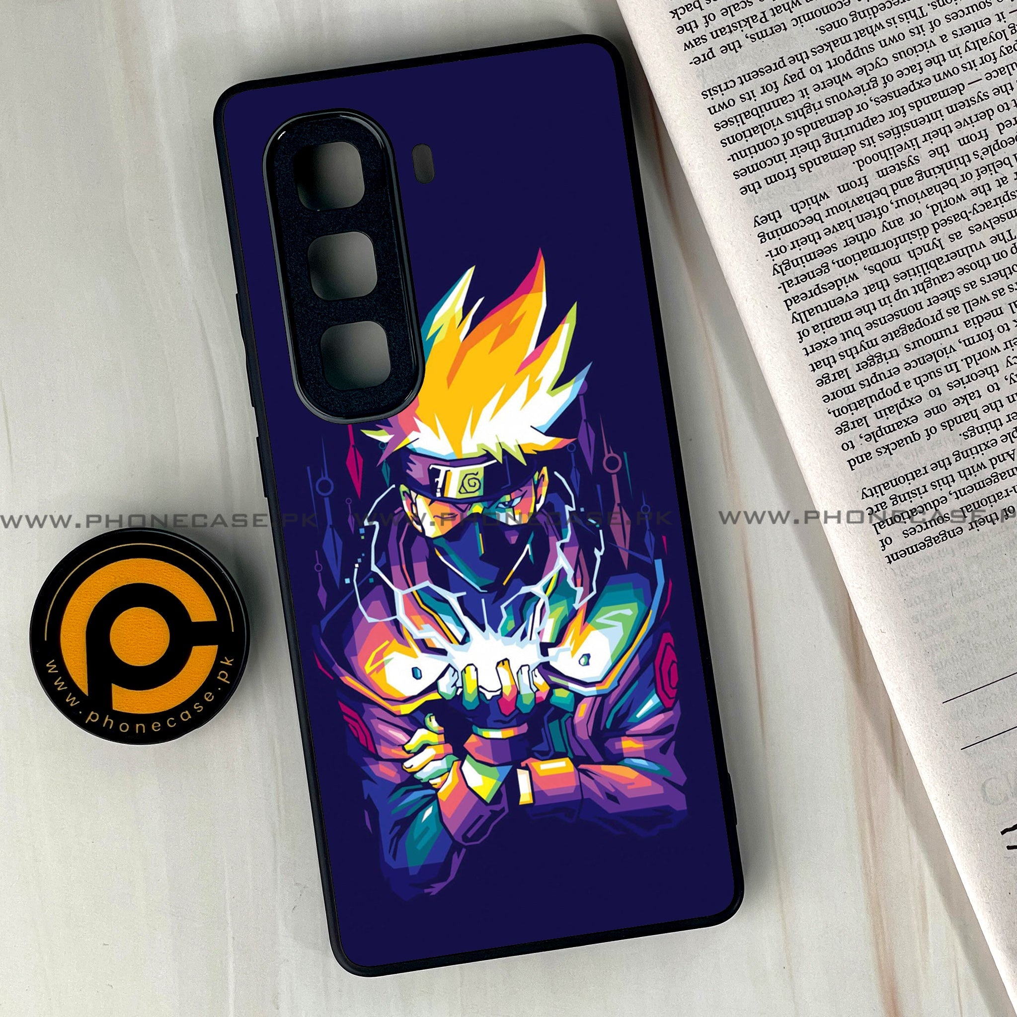 Infinix Hot 60 Pro Plus - Anime 2.0 Series - Premium Metal Printed soft Bumper shock Proof Case