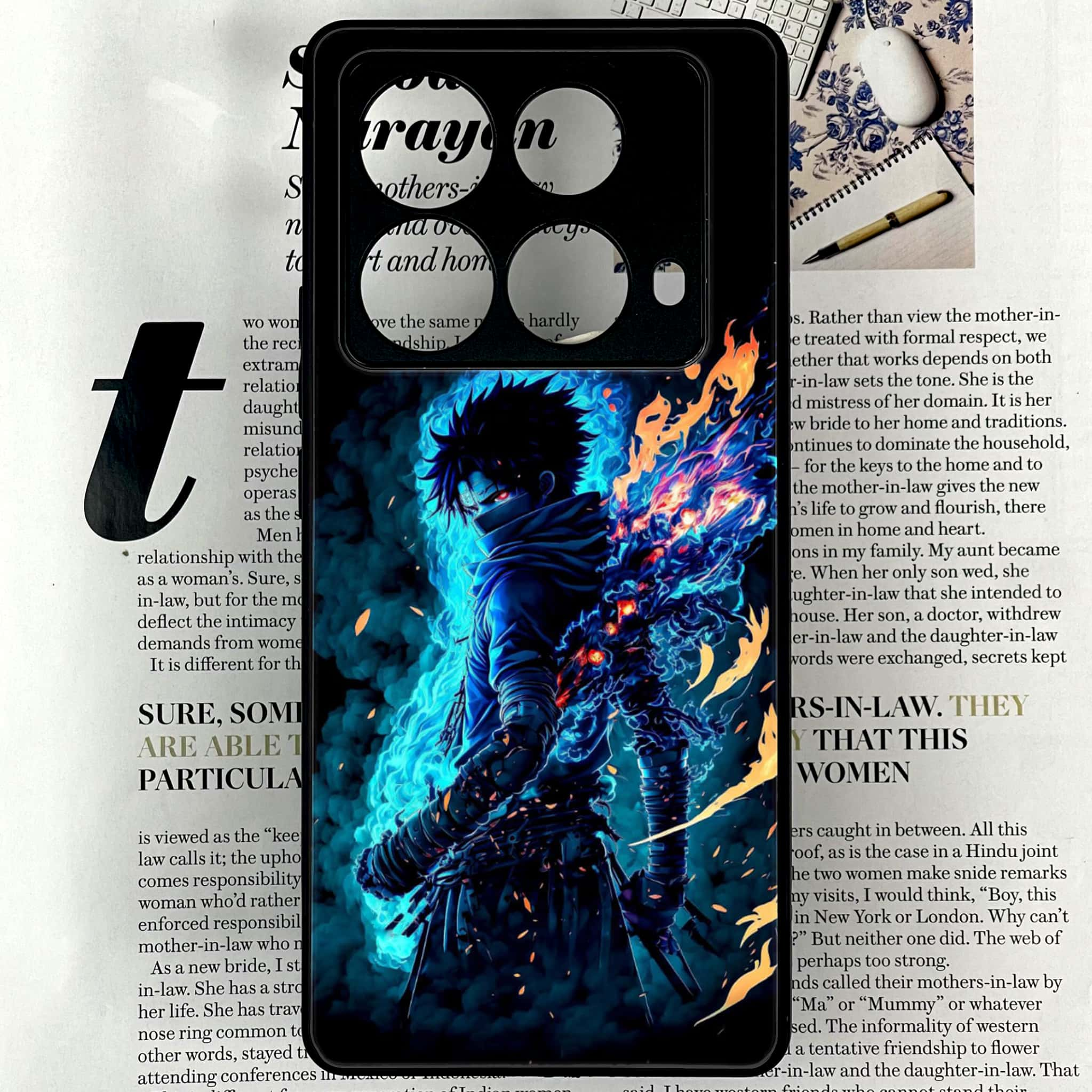 Infinix Note 40 4G - Anime 2.0 Series - Premium Printed Glass soft Bumper shock Proof Case