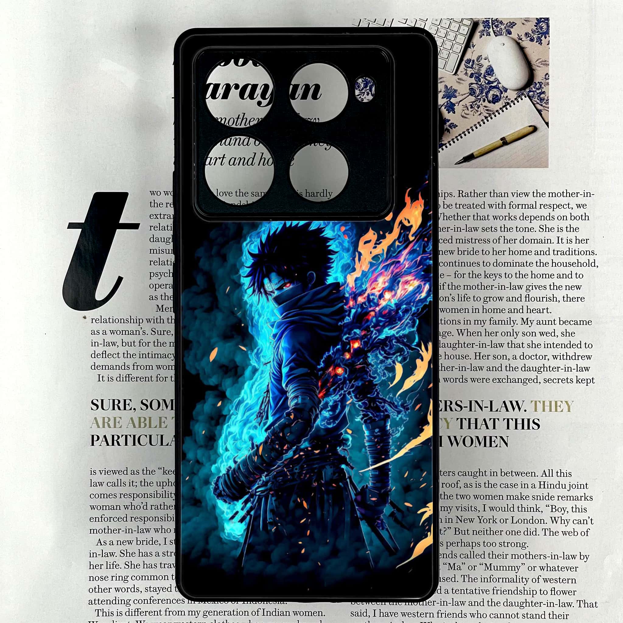 Infinix Note 40 Pro Plus - Anime 2.0 Series - Premium Metal Printed soft Bumper shock Proof Case