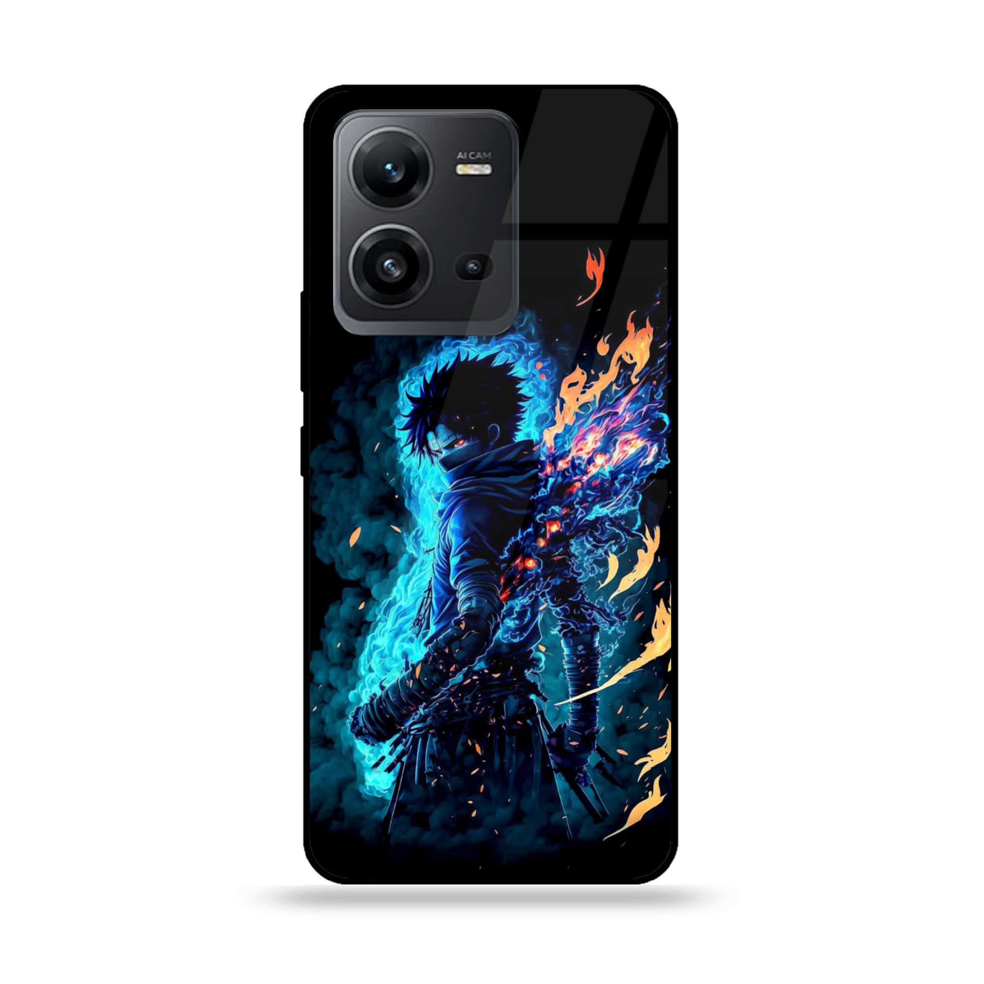 Vivo V25e  - Anime 2.0 Series - Premium Printed Glass soft Bumper shock Proof Case