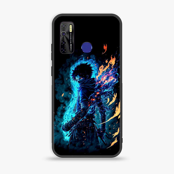 Tecno Camon 15 - Anime 2.0 Design 7- Premium Printed Glass soft Bumper shock Proof Case CS-13026