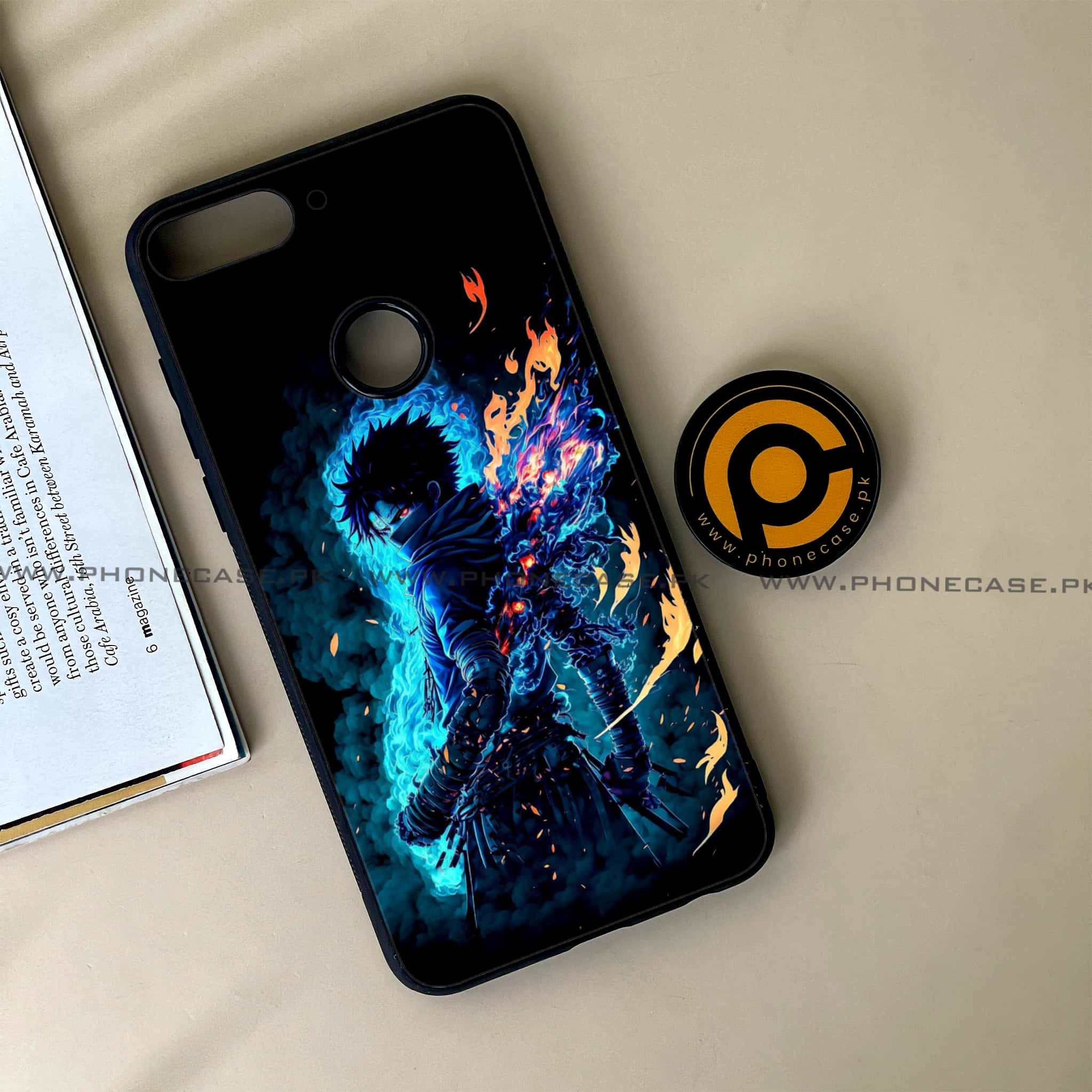 Huawei Y7 Prime (2018) - Anime 2.0 Series - Premium Printed Glass soft Bumper shock Proof Case