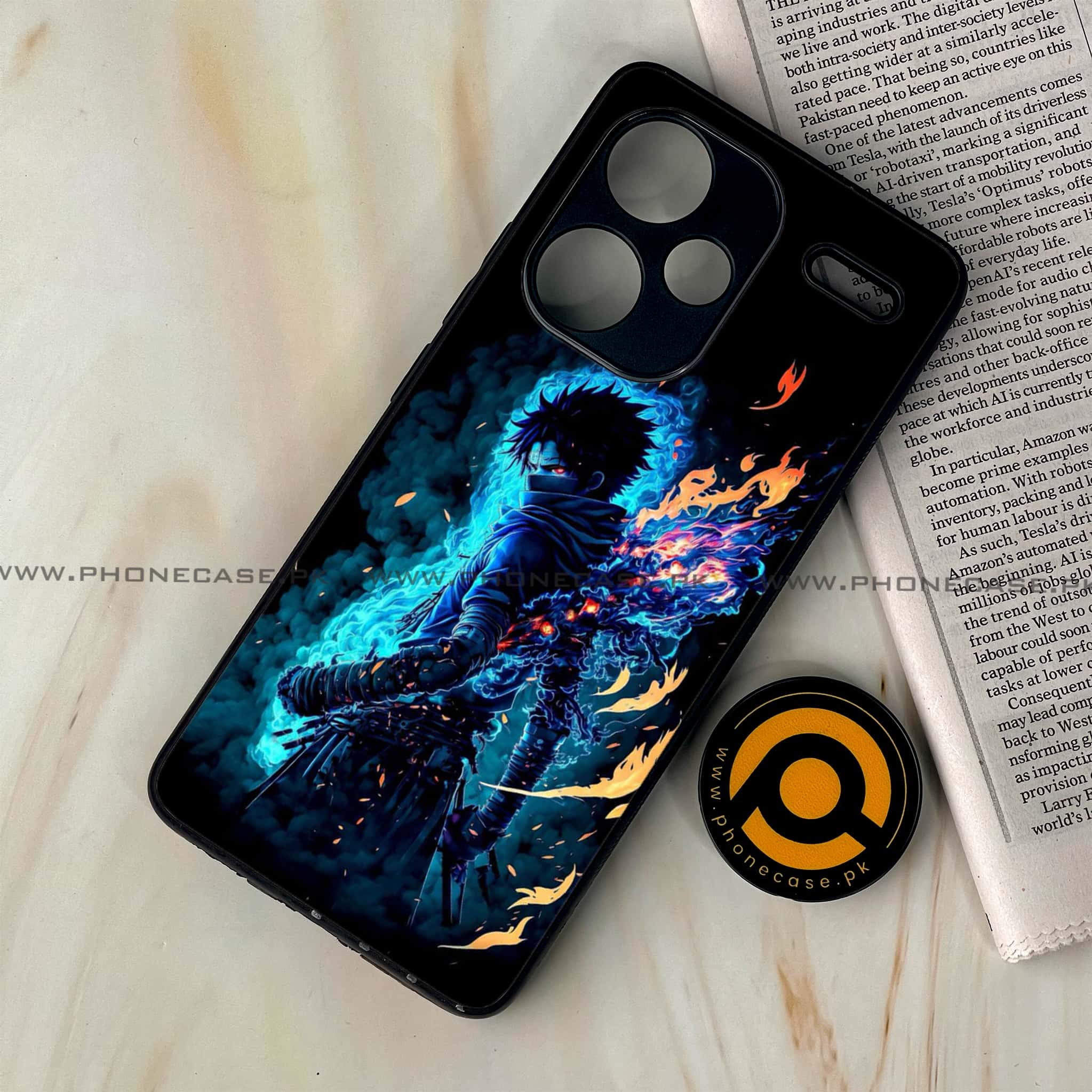 Redmi Note 13 Pro Plus 5G - Anime 2.0 Series - Premium Printed Glass soft Bumper shock Proof Case