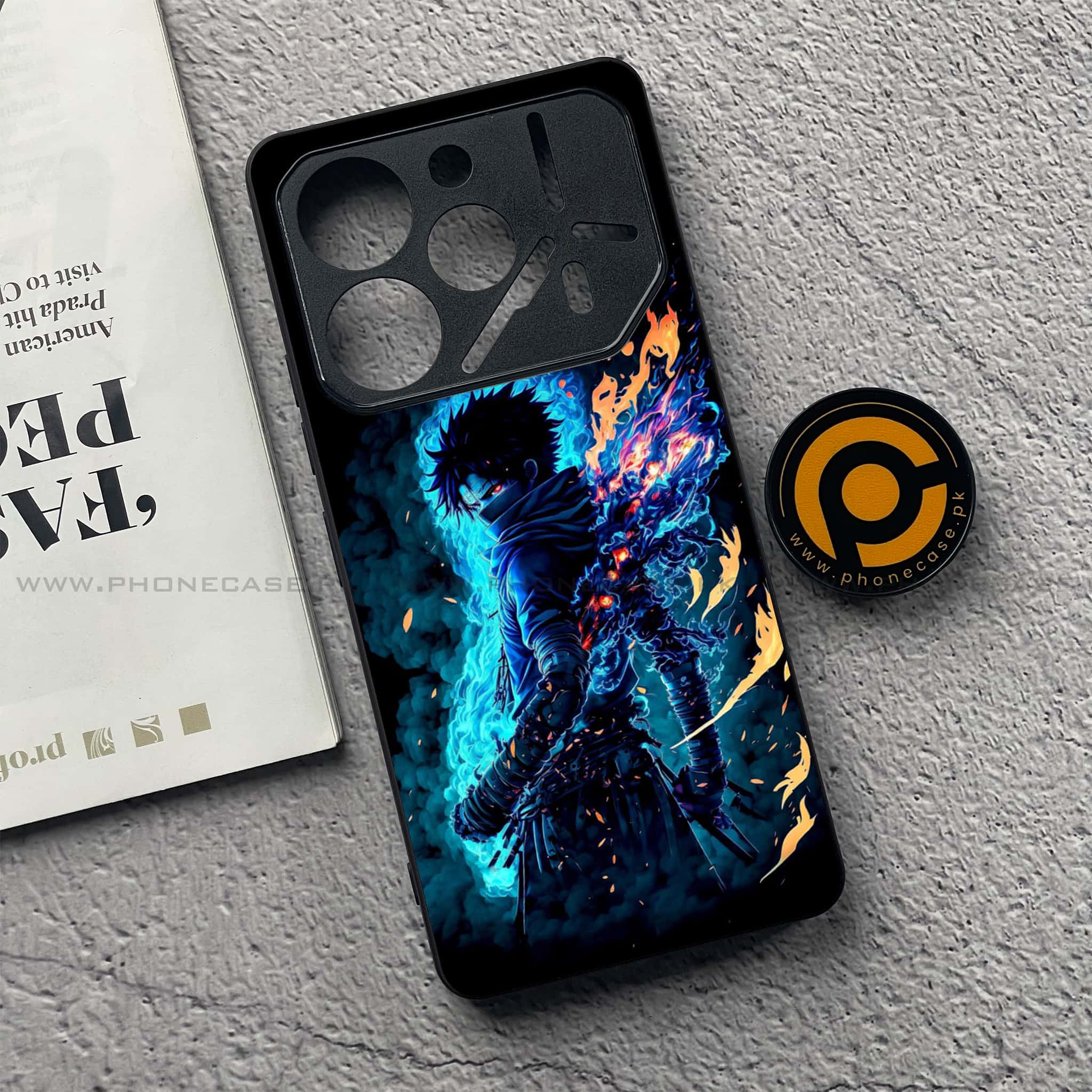 Tecno Pova 6 Pro - Anime 2.0 Series - Premium Printed Glass soft Bumper shock Proof Case