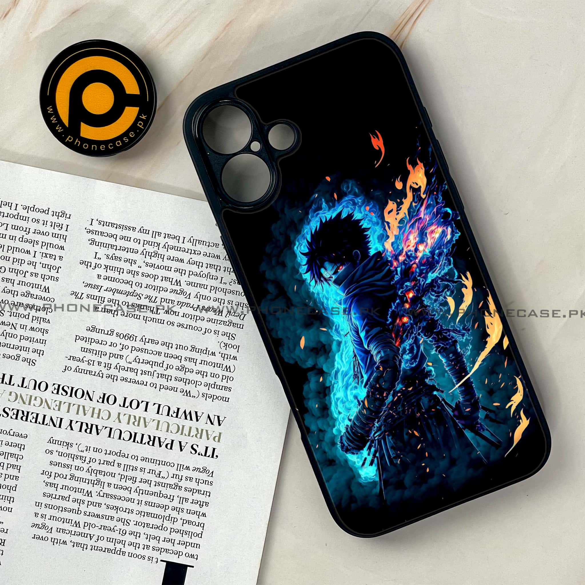 iPhone 16 Plus - Anime 2.0 Series - Premium Printed Glass soft Bumper shock Proof Case