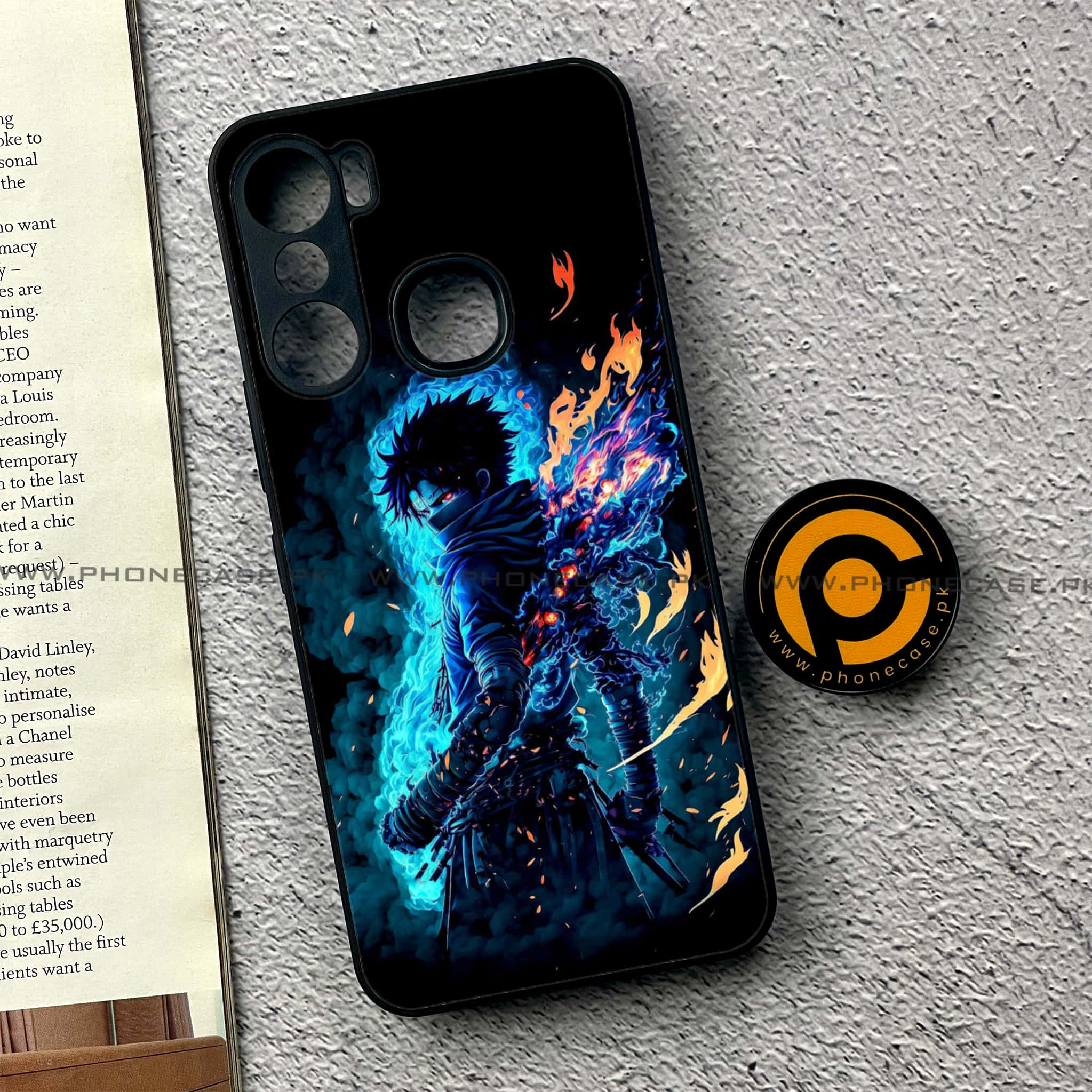 Infinix Hot 12 Pro - Anime 2.0 Series - Premium Printed Glass soft Bumper shock Proof Case