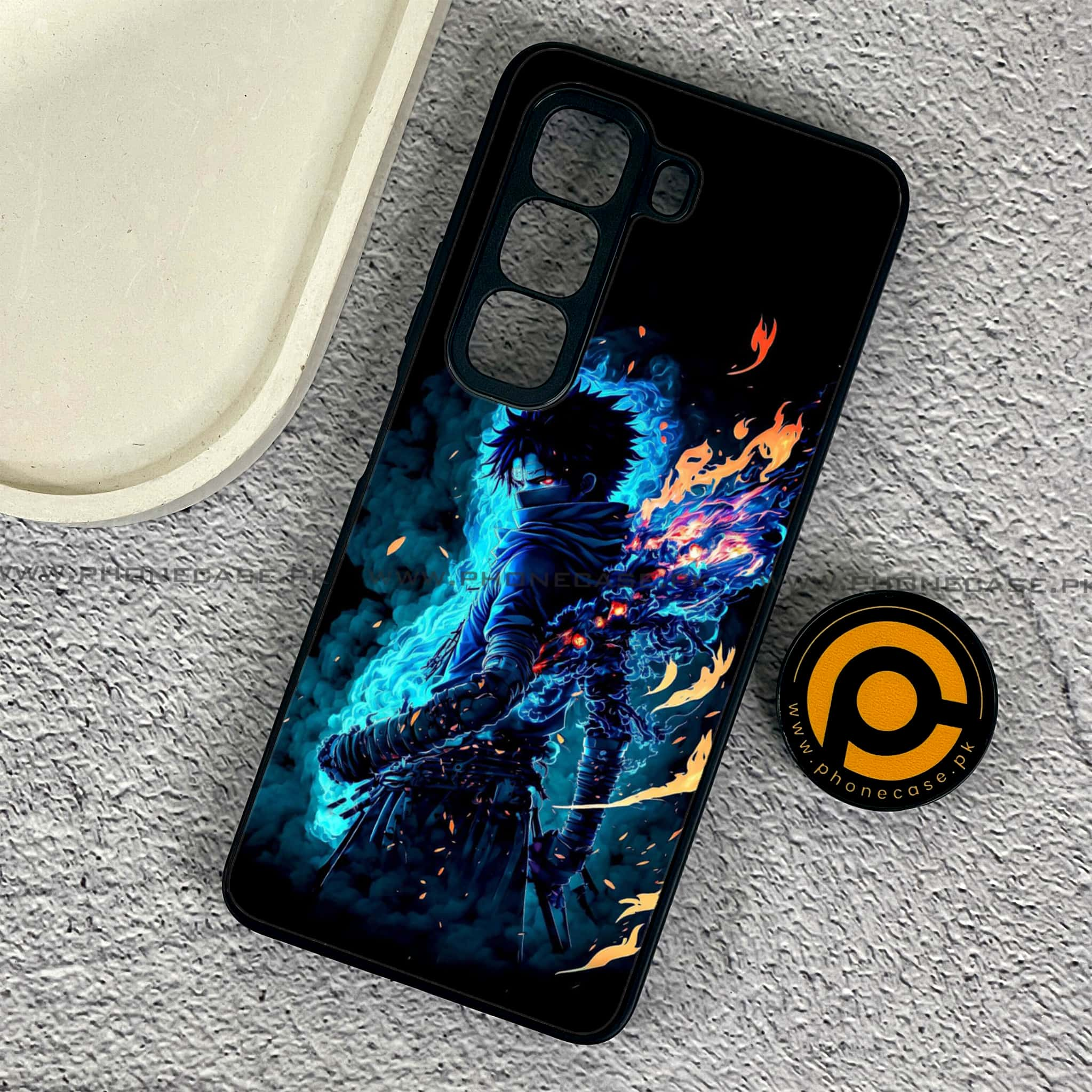 Infinix Hot 50 Pro - Anime 2.0 Series - Premium Printed Glass soft Bumper shock Proof Case