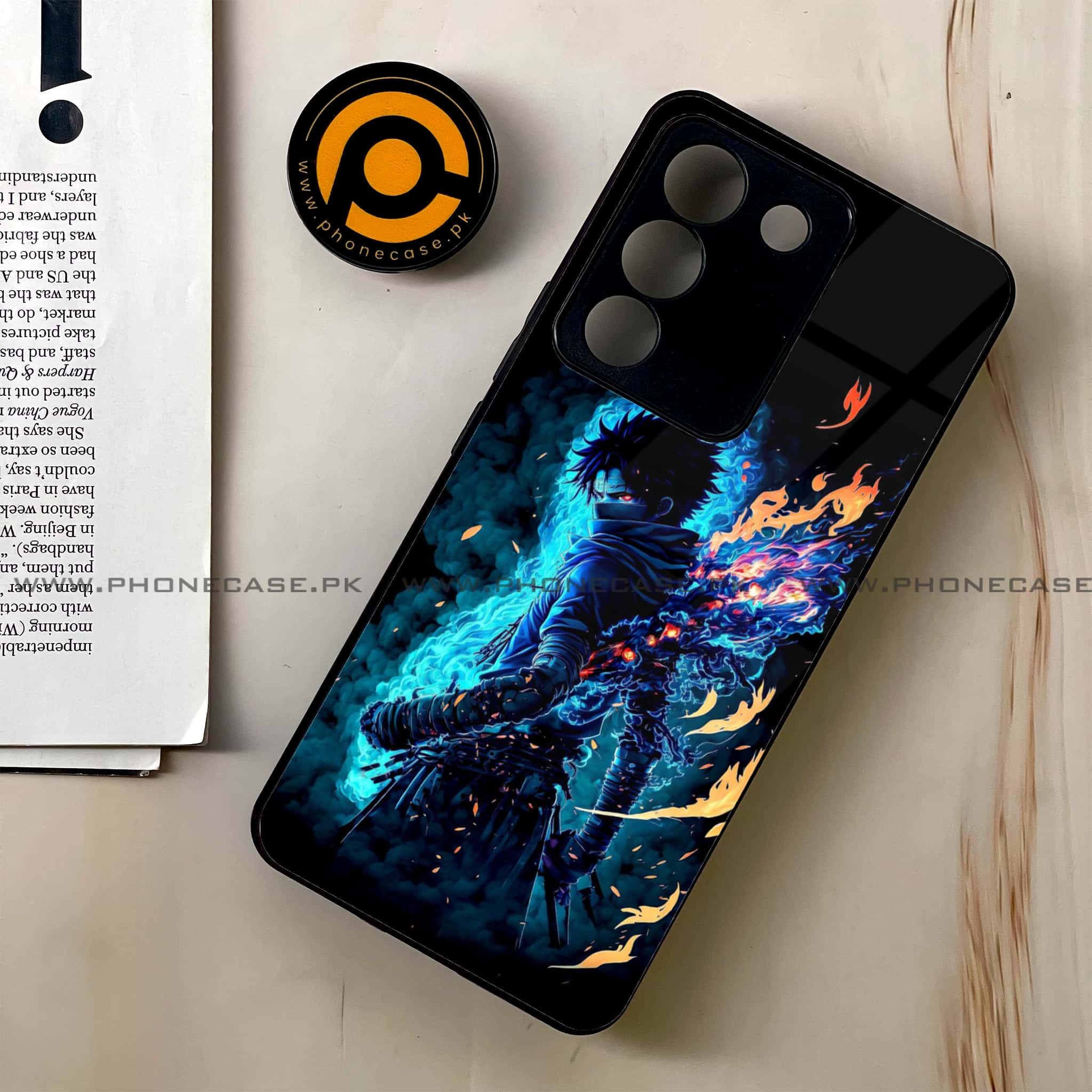 Vivo V29e - Anime 2.0 Series - Premium Printed Glass soft Bumper shock Proof Case