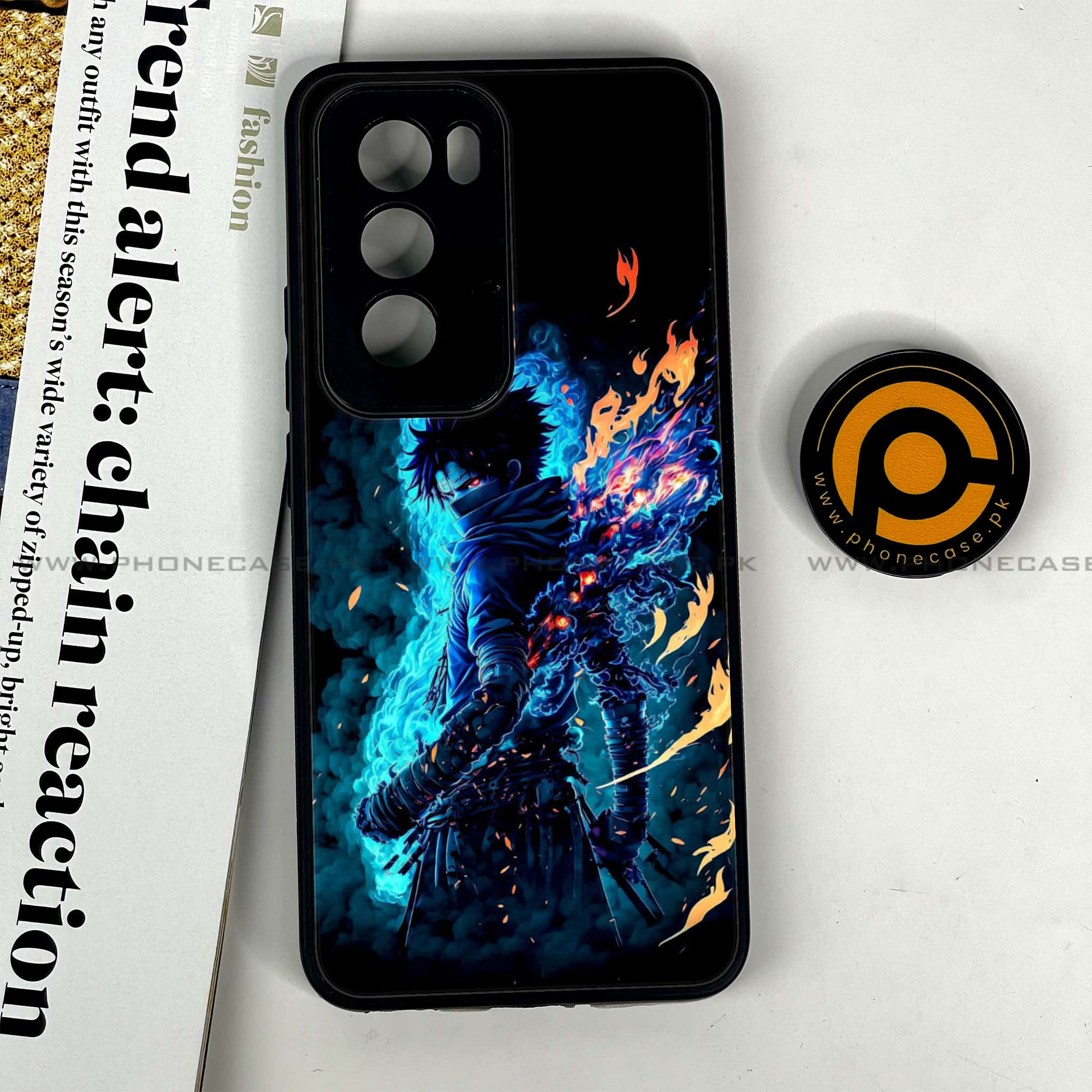 Oppo Reno 12 5G - Anime 2.0 Series - Premium Printed Glass soft Bumper shock Proof Case