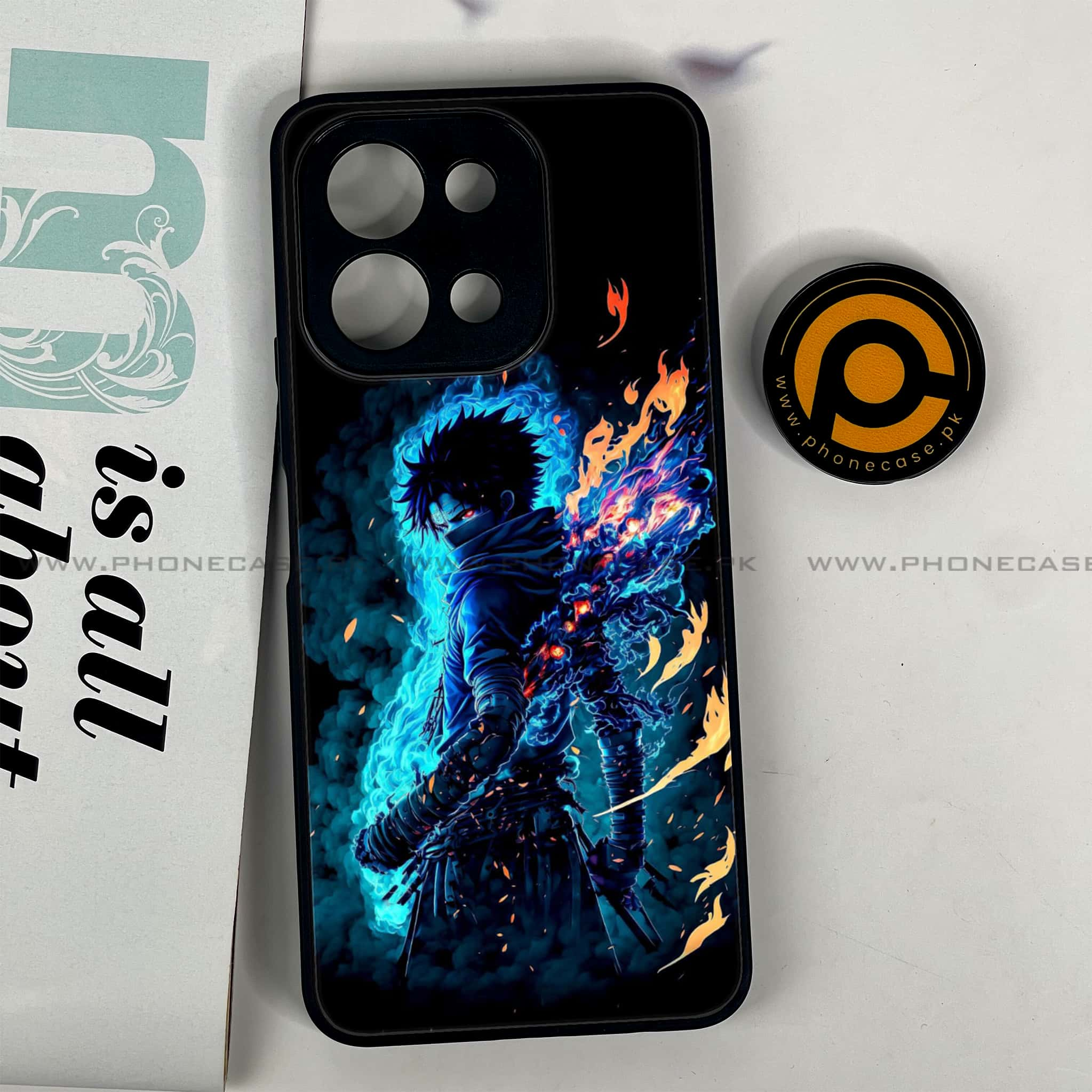 Vivo Y28 - Anime 2.0 Series - Premium Printed Glass soft Bumper shock Proof Case