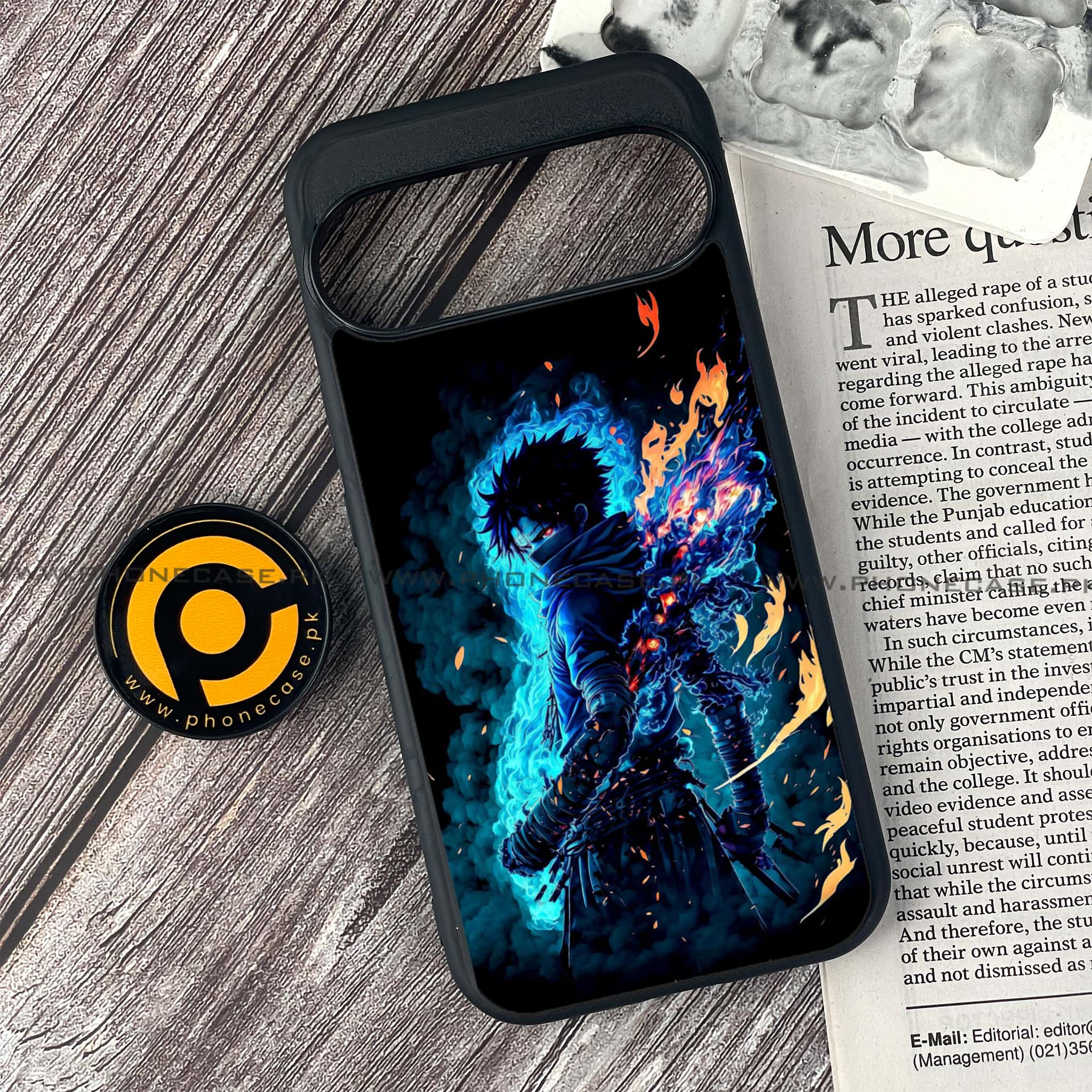 Google Pixel 9 Pro - Anime 2.0 Series - Premium Printed Glass soft Bumper shock Proof Case