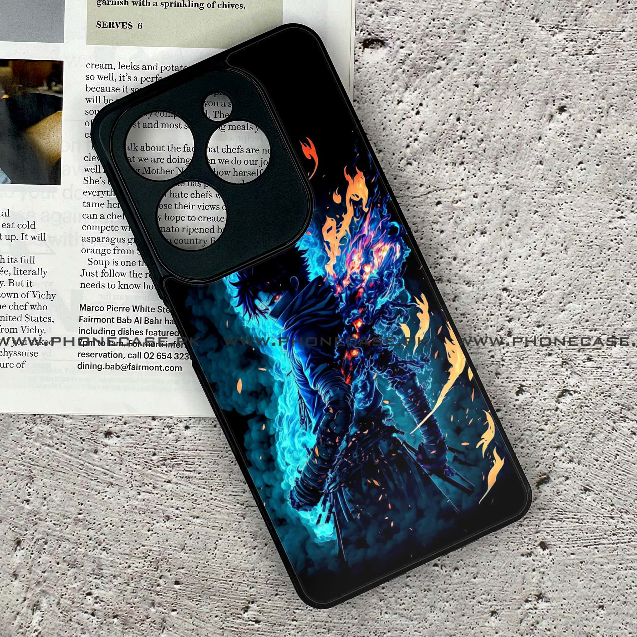 Infinix Hot 40 Pro - Anime 2.0 Series - Premium Printed Glass soft Bumper shock Proof Case