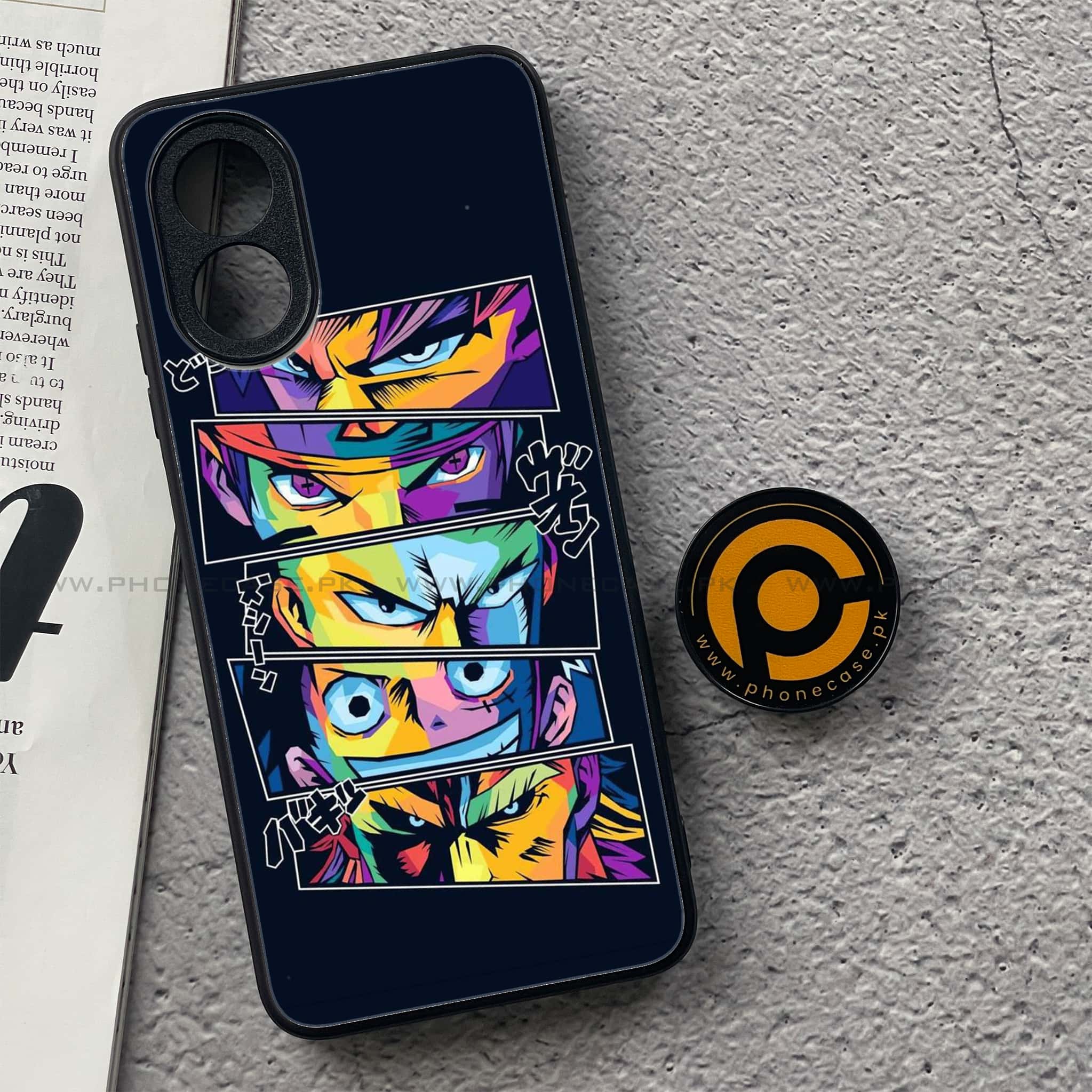 Oppo A18 4G - Anime 2.0 Series - Premium Printed Glass soft Bumper shock Proof Case