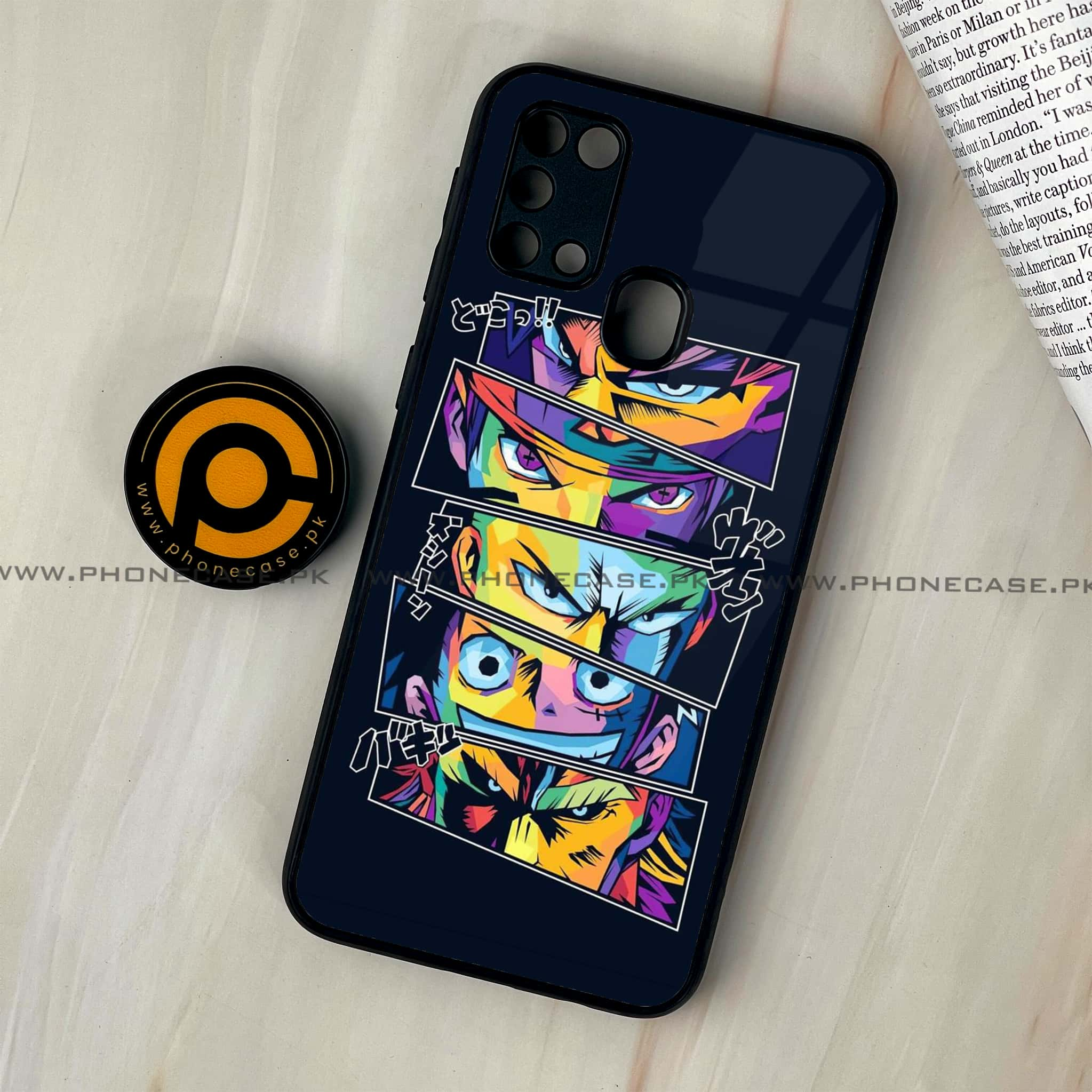 Galaxy M31 - Anime 2.0 Series - Premium Printed Glass soft Bumper shock Proof Case