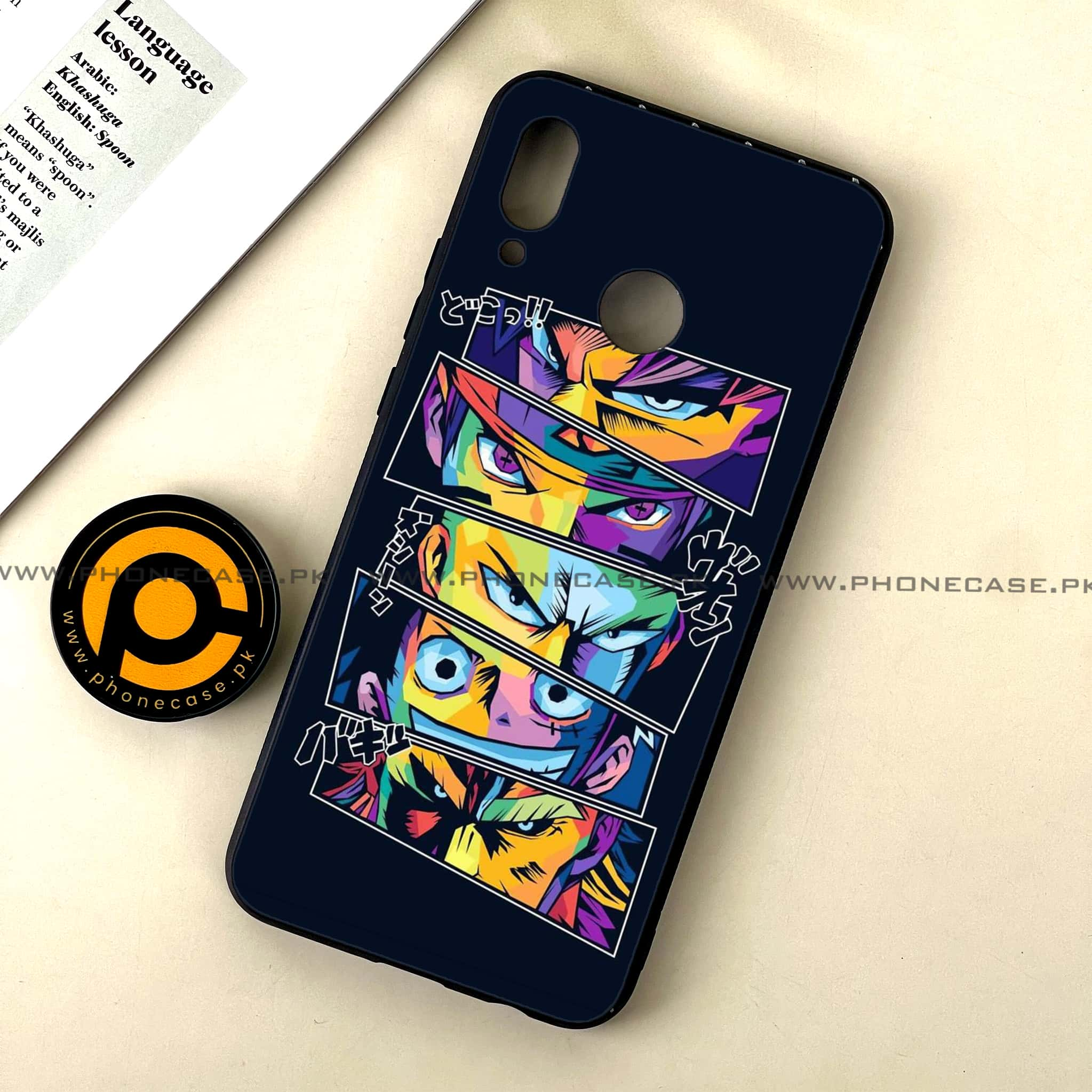 Huawei Nova 3 - Anime 2.0 Series - Premium Printed Glass soft Bumper shock Proof Case