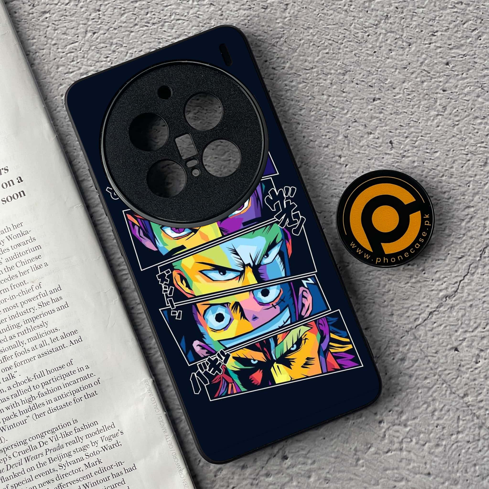 Vivo X200 Pro - Anime 2.0 Series - Premium Metal  Printed soft Bumper shock Proof Case