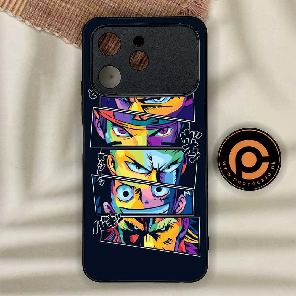 Tecno Spark 40 - Anime 2.0 Series - Premium Metal Printed soft Bumper shock Proof Case