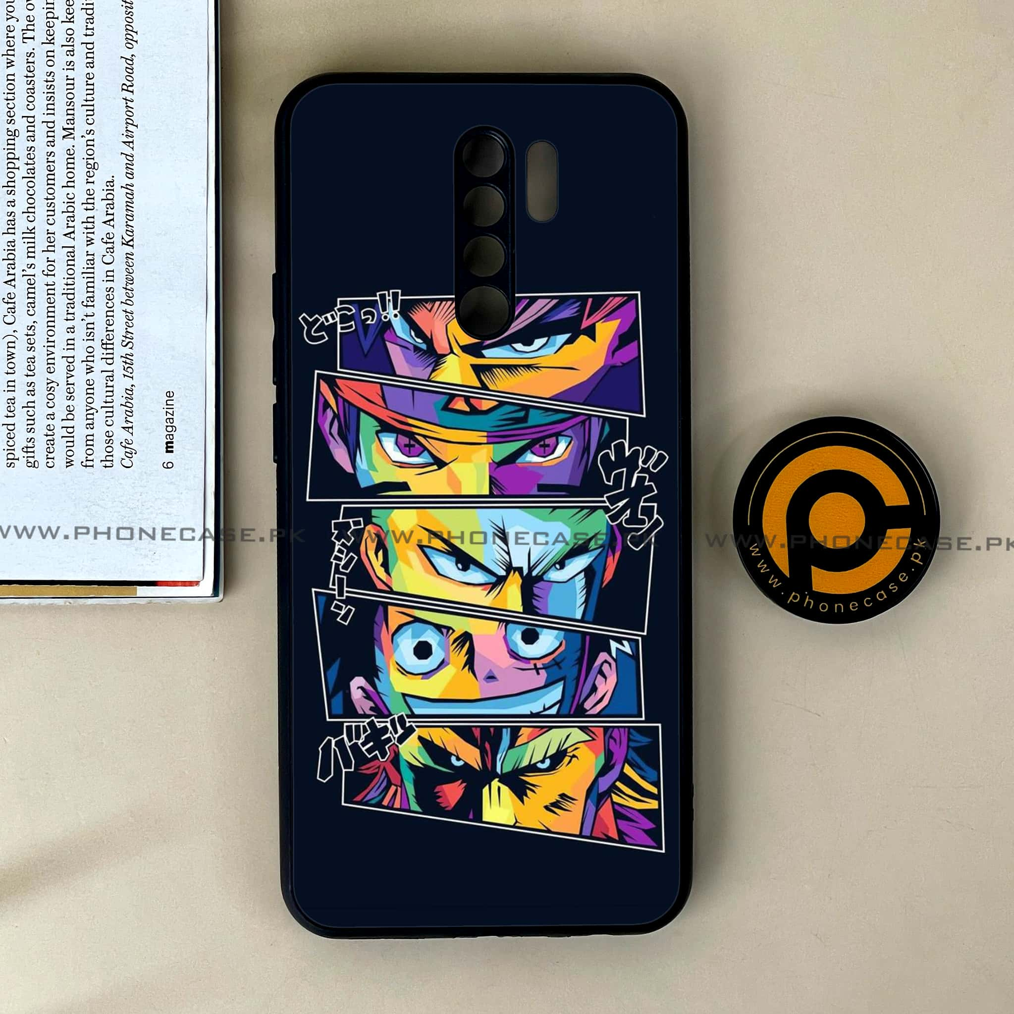 Xiaomi Redmi 9 - Anime 2.0 Series - Premium Printed Glass soft Bumper shock Proof Case