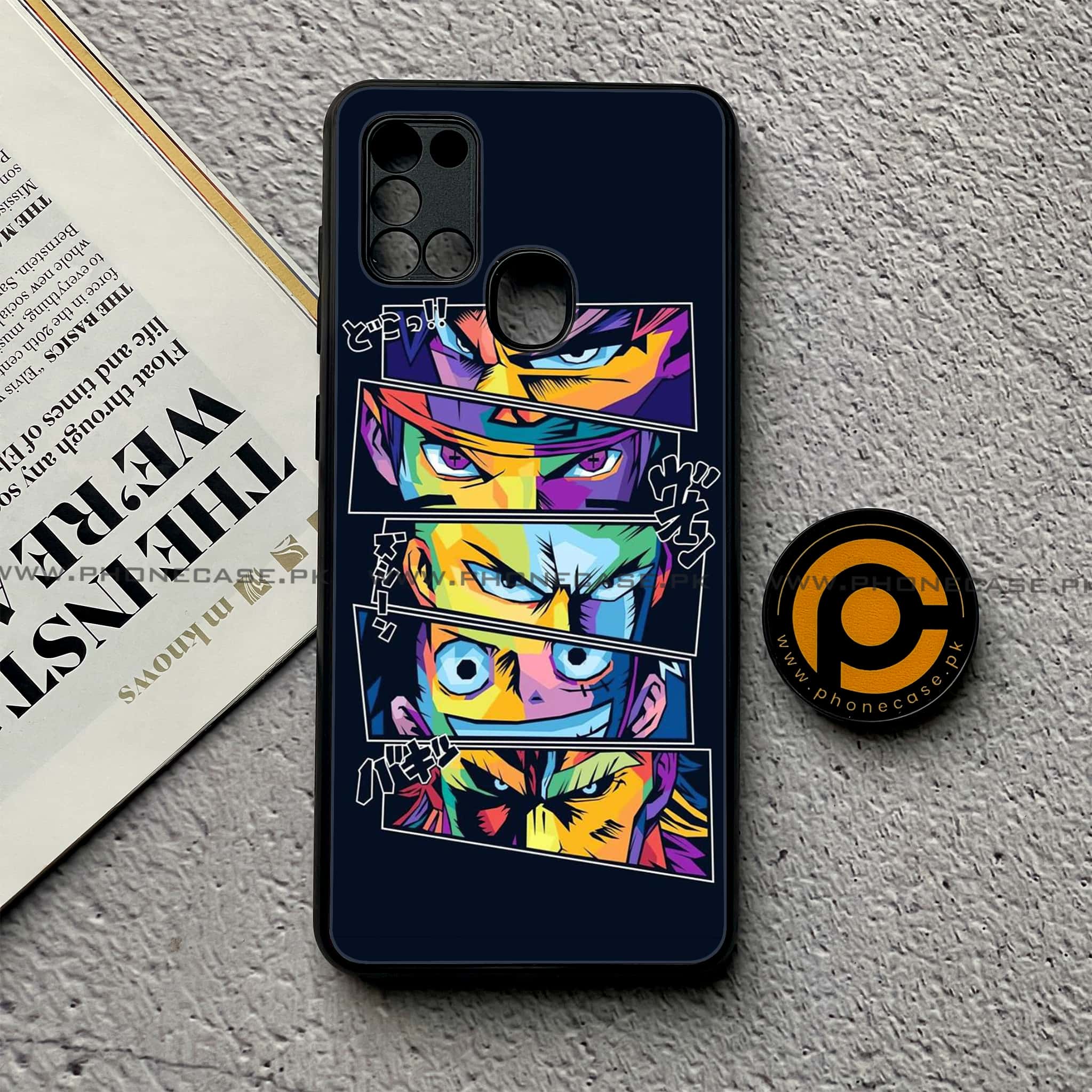 Samsung Galaxy A21s - Anime 2.0 Series - Premium Printed Glass soft Bumper shock Proof Case