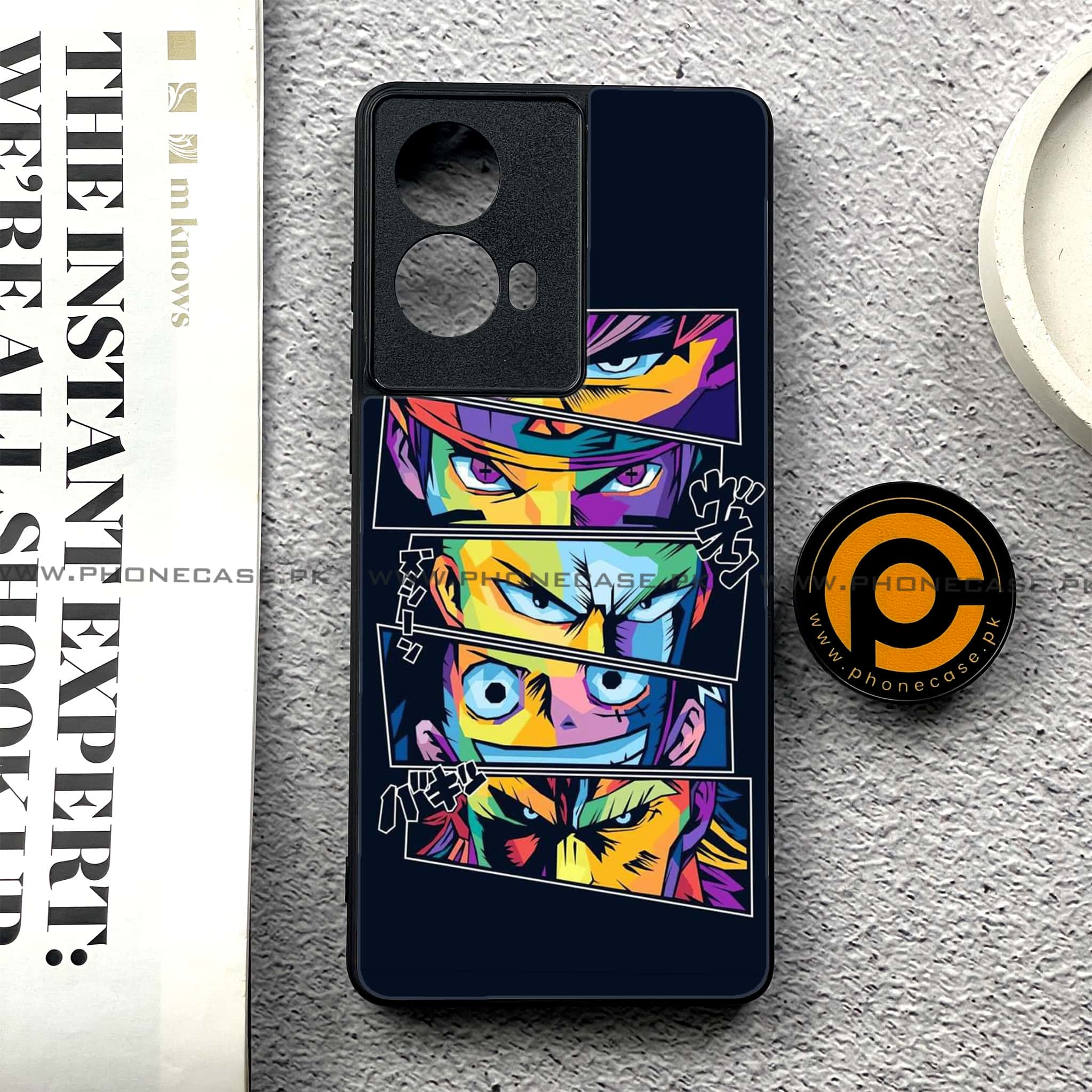 Moto G85 - Anime 2.0 Series - Premium Printed Glass soft Bumper shock Proof Case