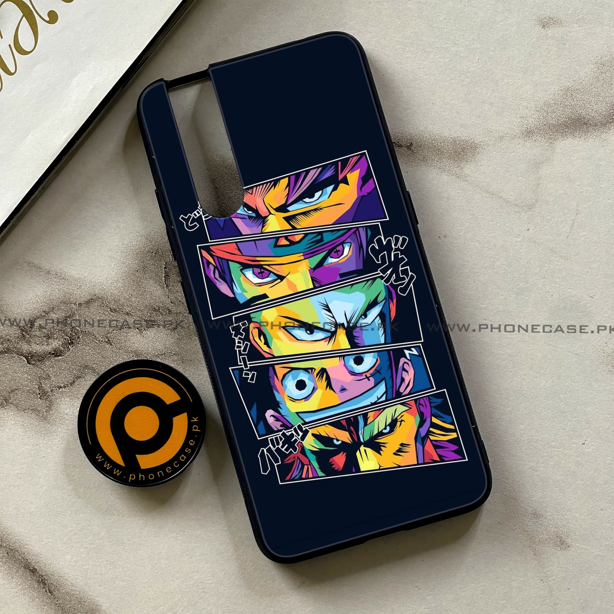 Vivo V15 Pro - Anime 2.0 Series - Premium Printed Glass soft Bumper shock Proof Case