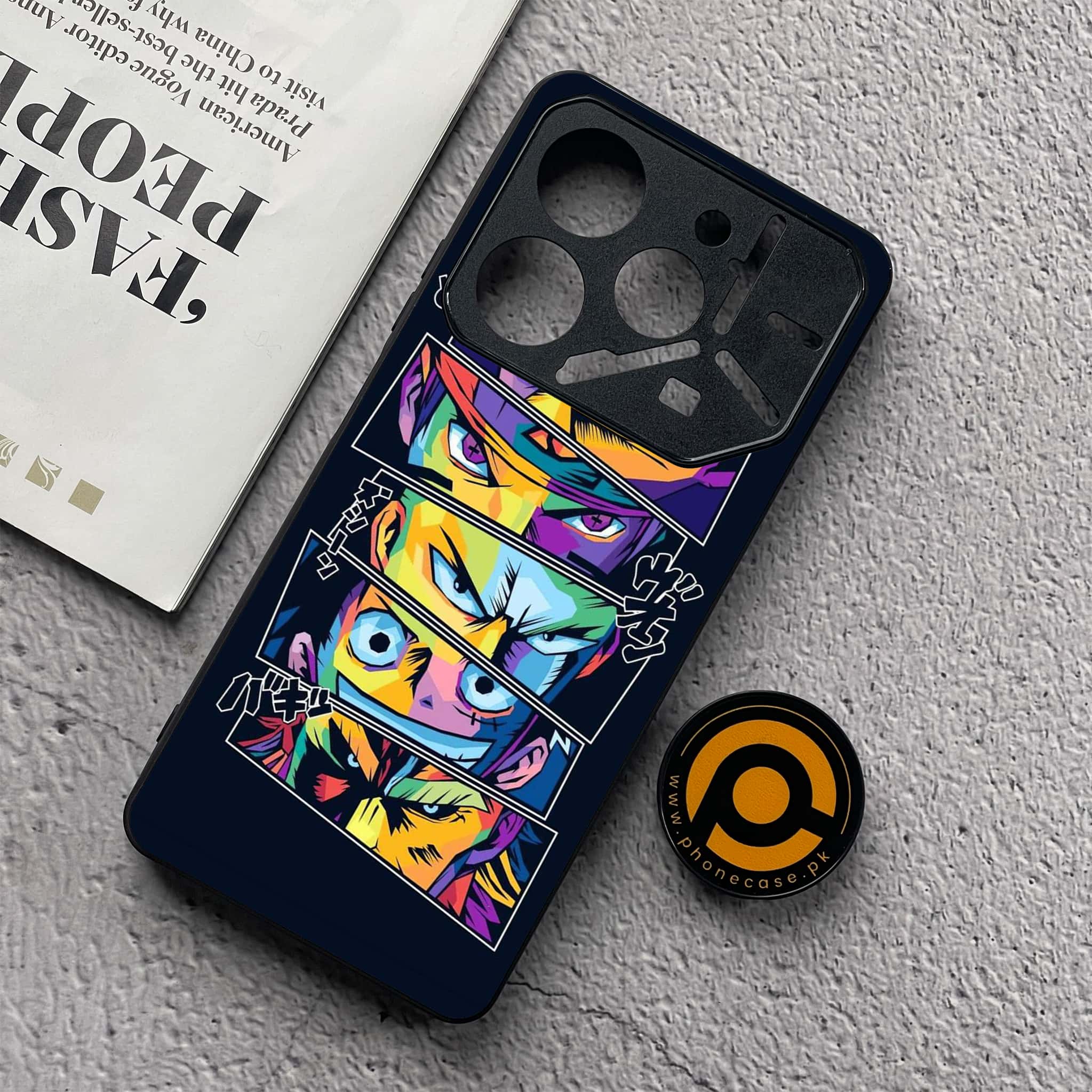 Tecno Pova 6 Neo - Anime 2.0 Series - Premium Metal  Printed soft Bumper shock Proof Case