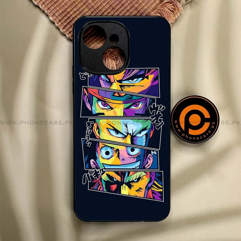 Tecno Spark 40C - Anime 2.0 Series - Premium Metal Printed soft Bumper shock Proof Case