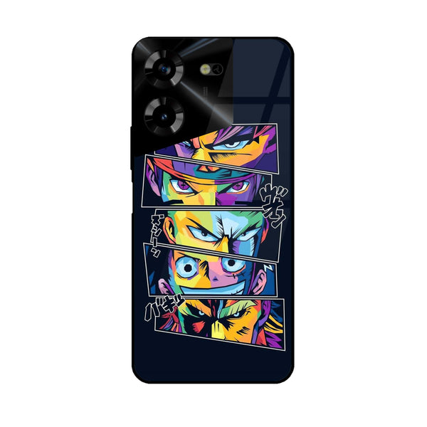 Tecno Pova 5 -  Anime 2.0 Design 8 - Premium Printed Glass soft Bumper shock Proof CaseCS-39063
